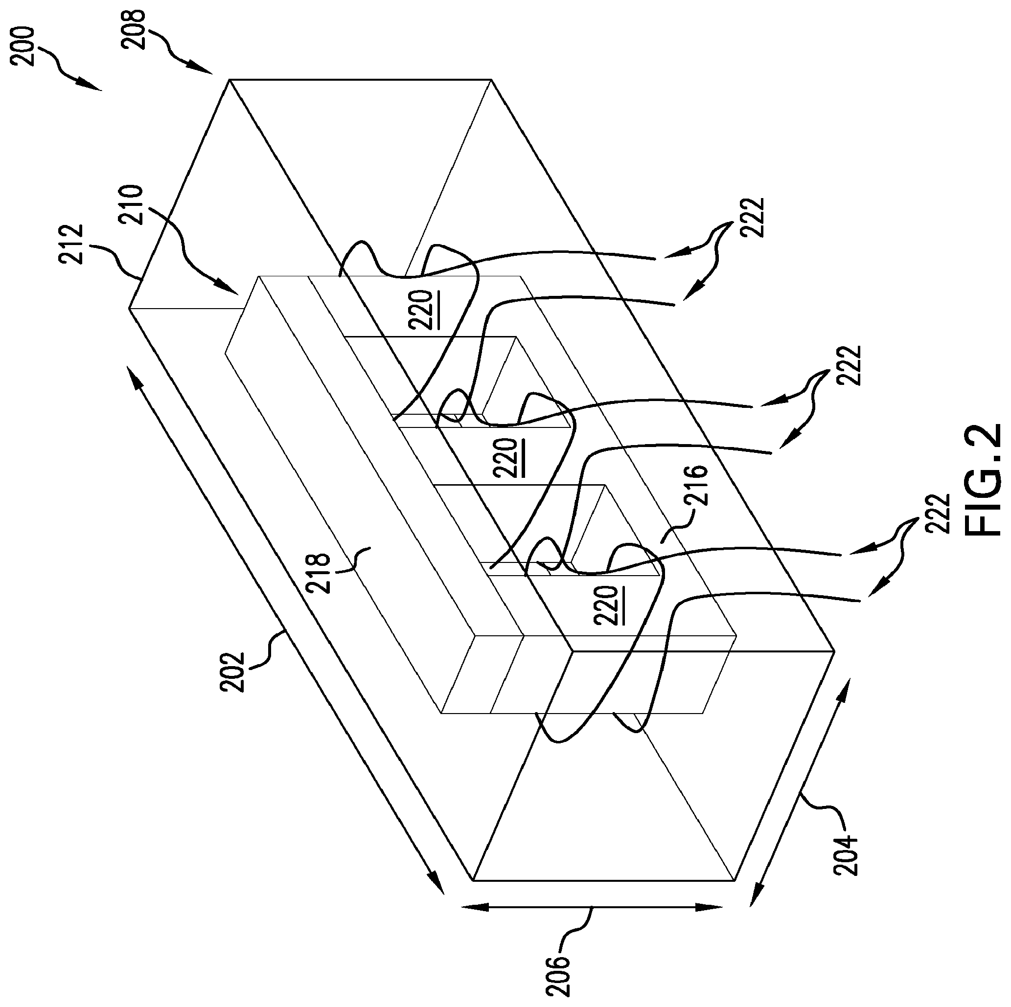 Patent US12562308 Figure 2 – Coupled inductors for low electromagnetic interference
