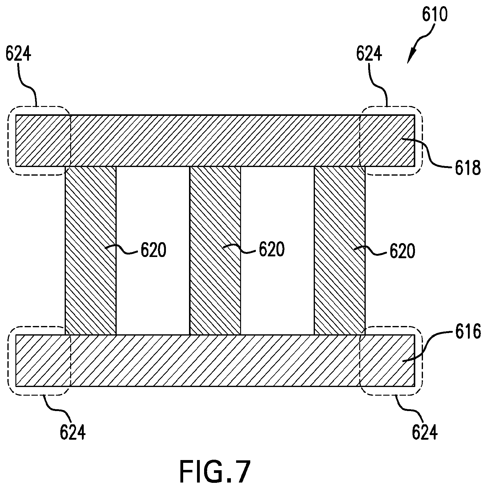 Patent US12562308 Figure 7 – Coupled inductors for low electromagnetic interference