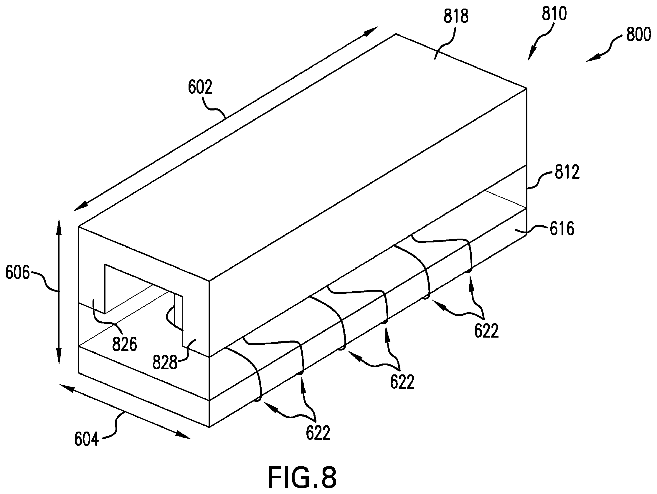 Patent US12562308 Figure 8 – Coupled inductors for low electromagnetic interference