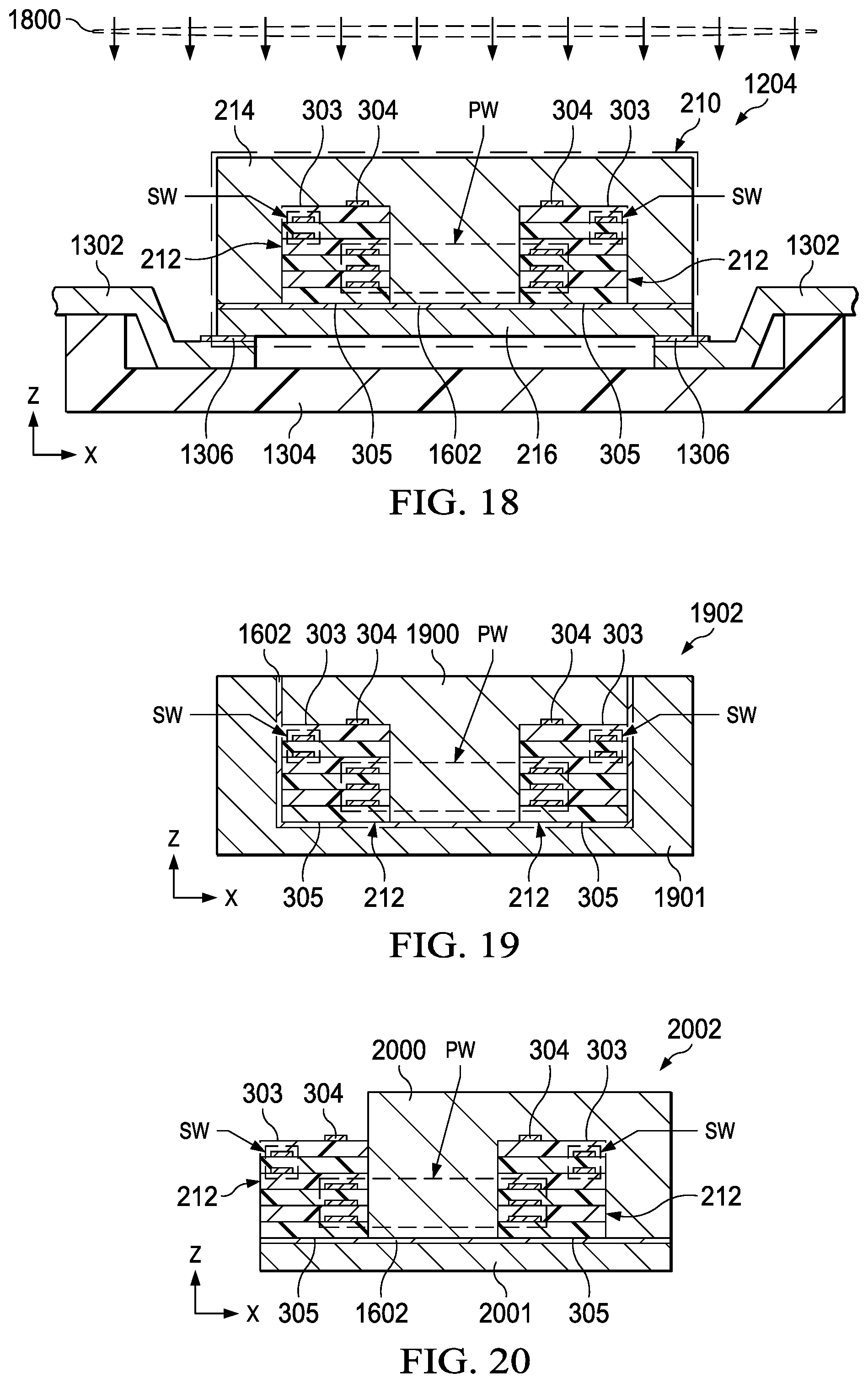 Patent US12562309 Figure 9 – Integrated transformer with a cured magnetic core piece