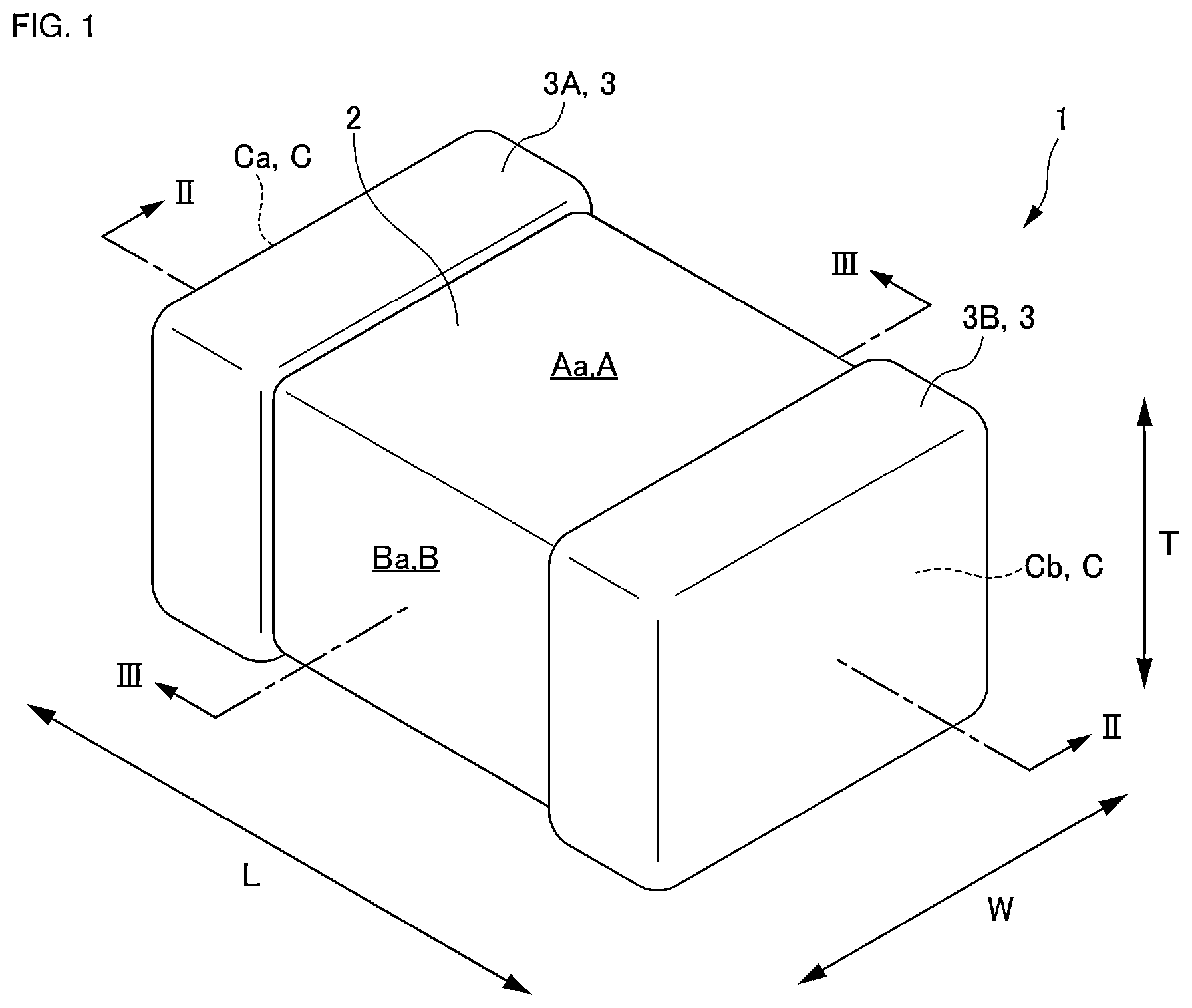 Patent US12562310 Figure 1 – Electronic component