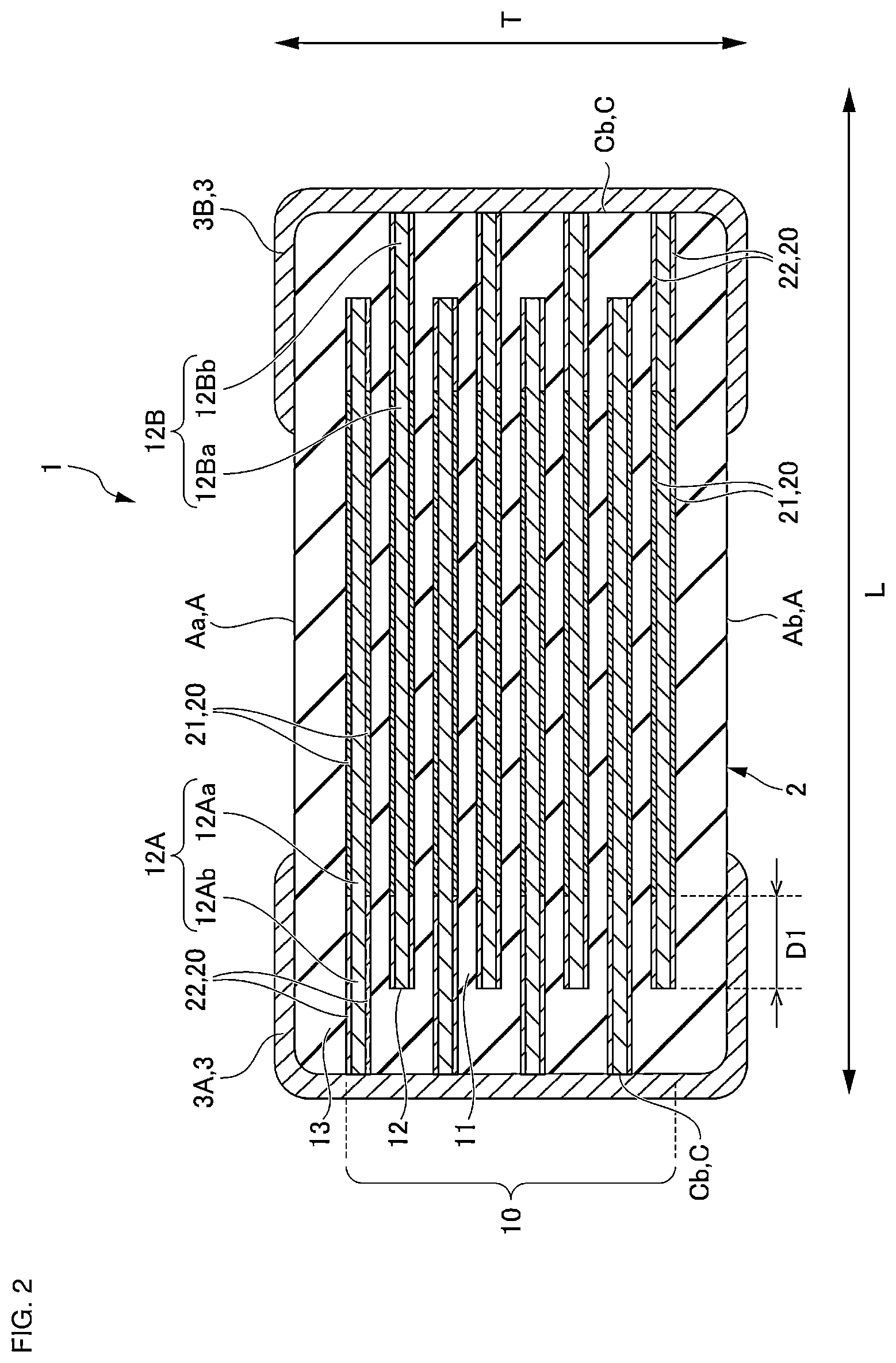 Patent US12562310 Figure 2 – Electronic component