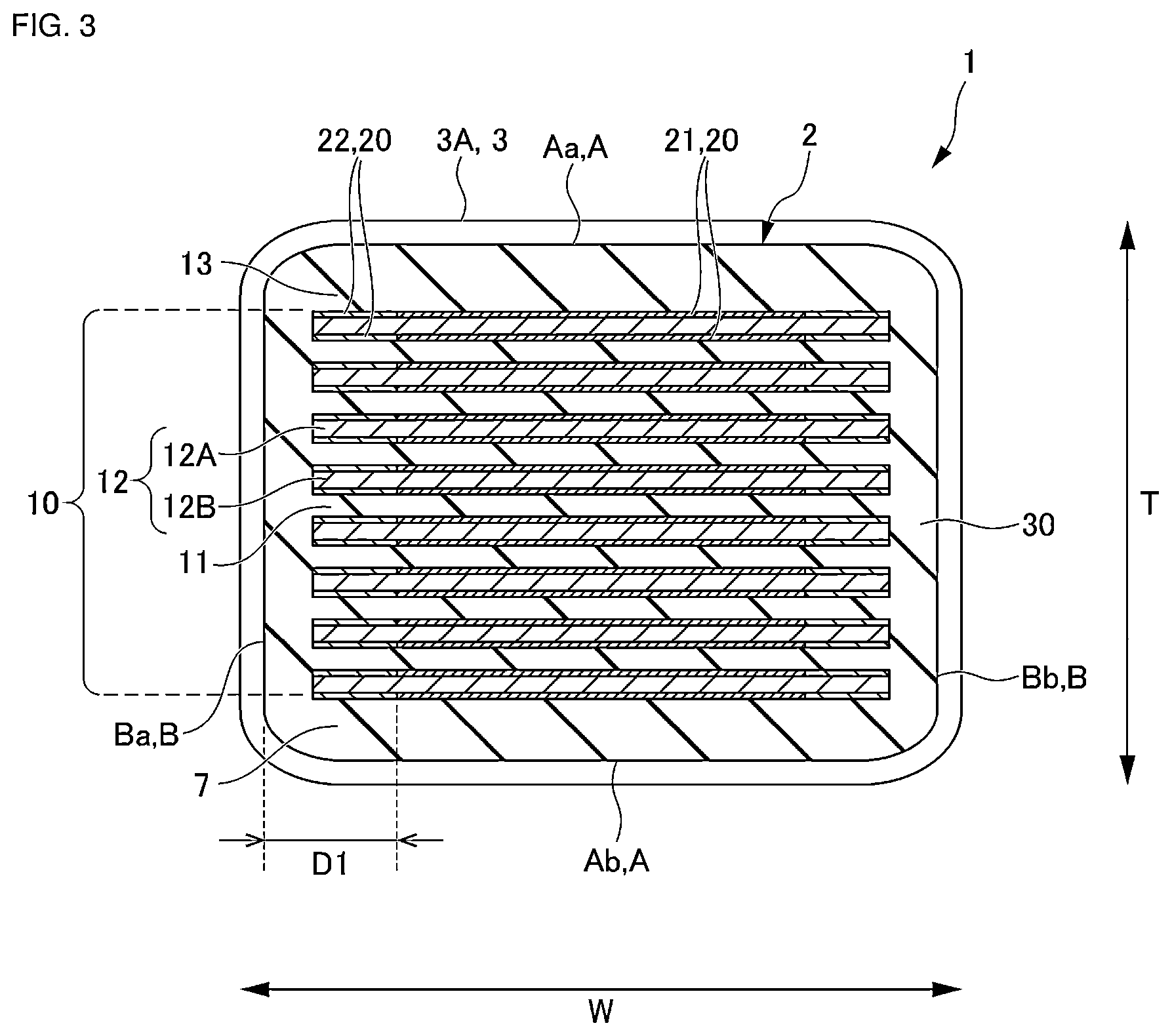 Patent US12562310 Figure 3 – Electronic component