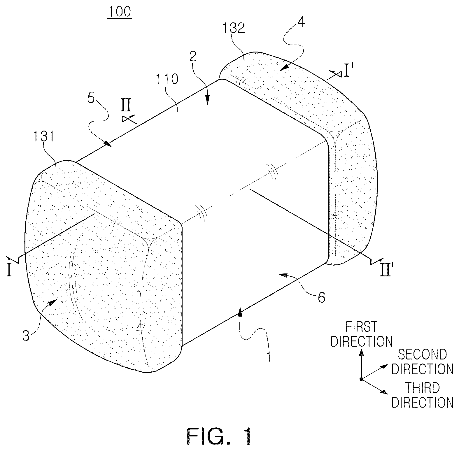 Patent US12562313 Figure 1 – Multilayer electronic component
