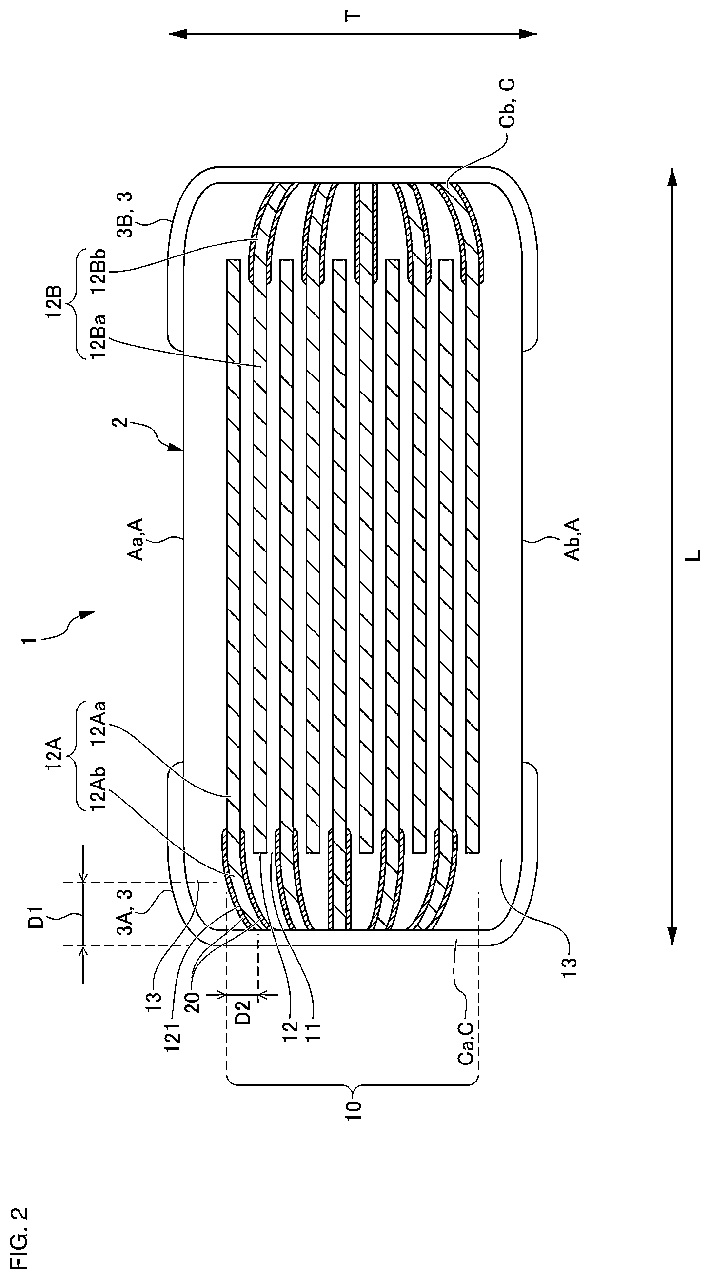 Patent US12562314 Figure 2 – Electronic component
