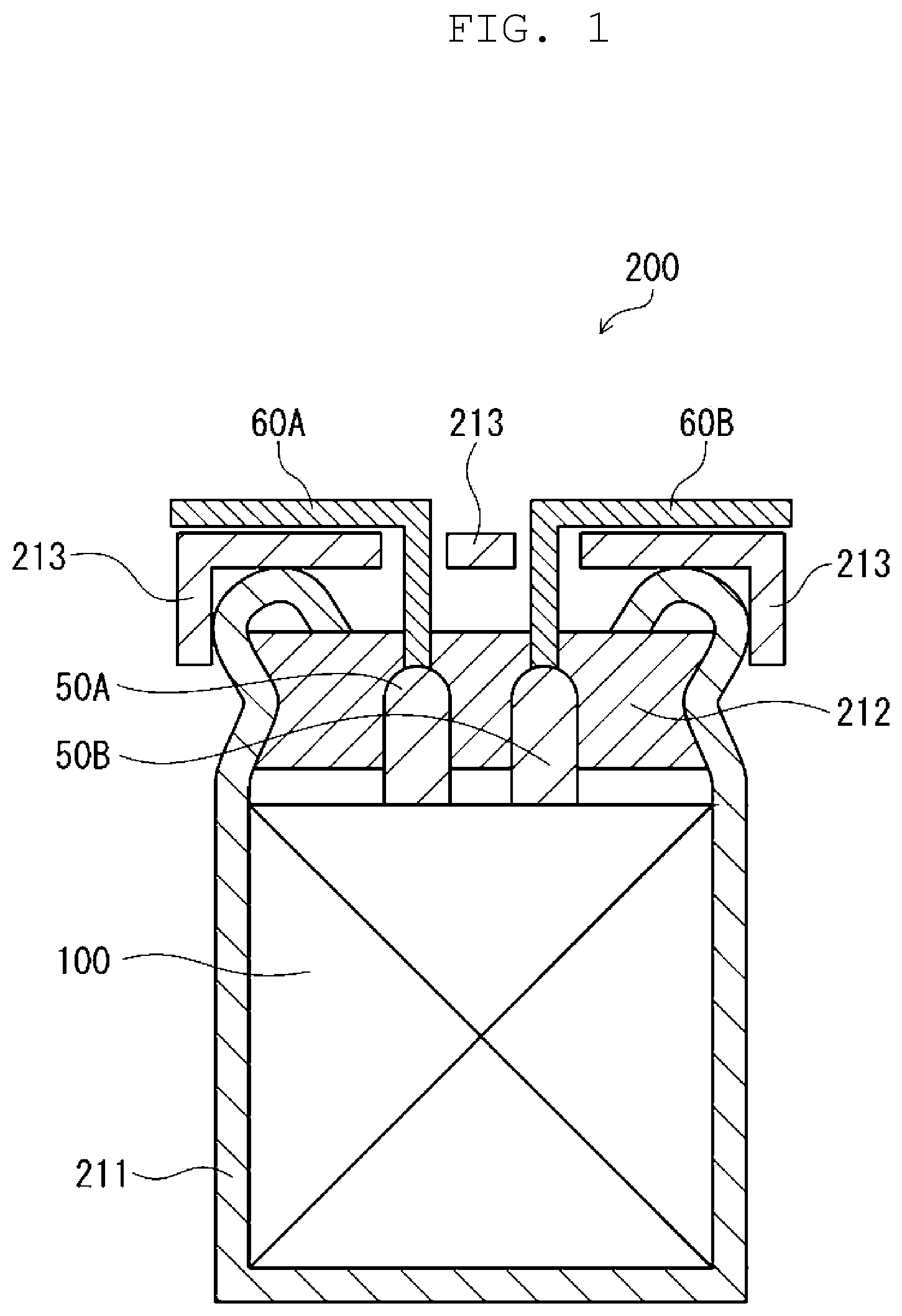 Patent US12562317 Figure 1 – Electrolytic capacitor and liquid component for electrolytic capacitor