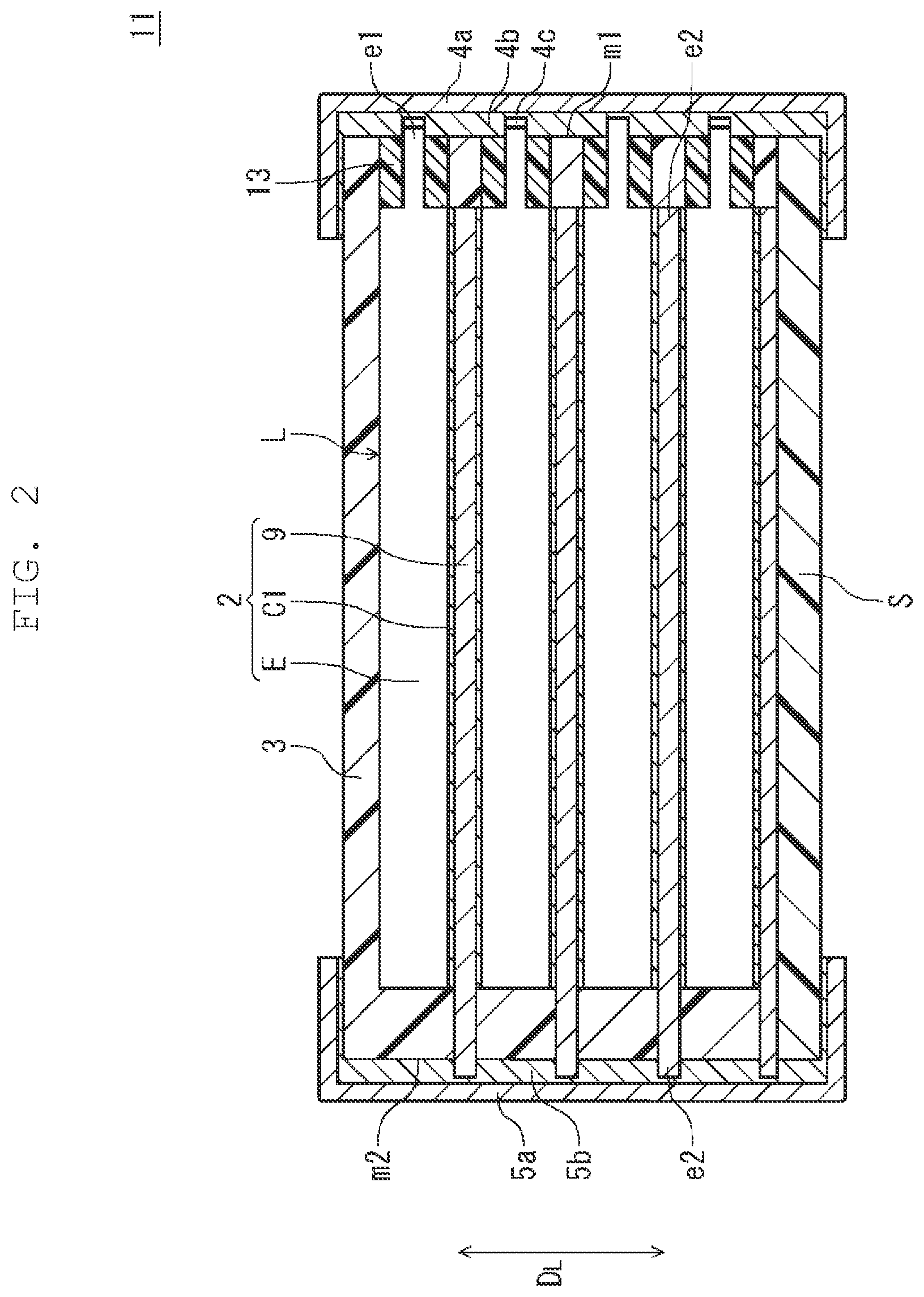 Patent US12562318 Figure 2 – Carbon paste for solid electrolytic capacitors, solid electrolytic capacitor element, and solid electrolytic capacitor