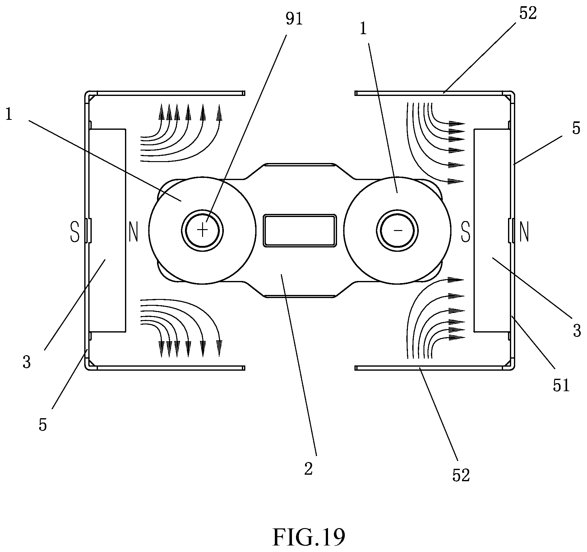 Patent US12562320 Figure 13 – High-voltage DC relay with permanent magnet arc extinguishing function
