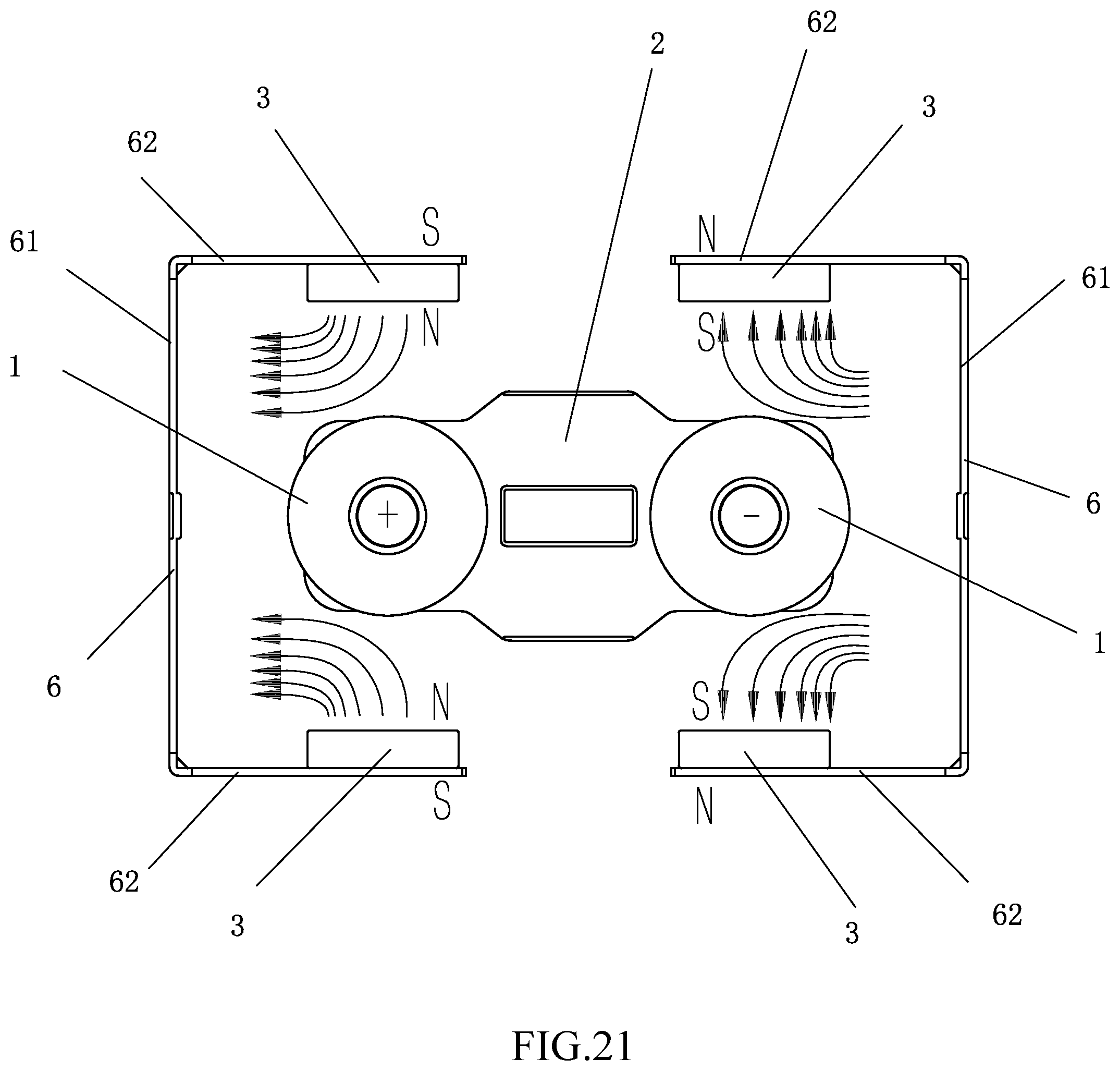 Patent US12562320 Figure 15 – High-voltage DC relay with permanent magnet arc extinguishing function