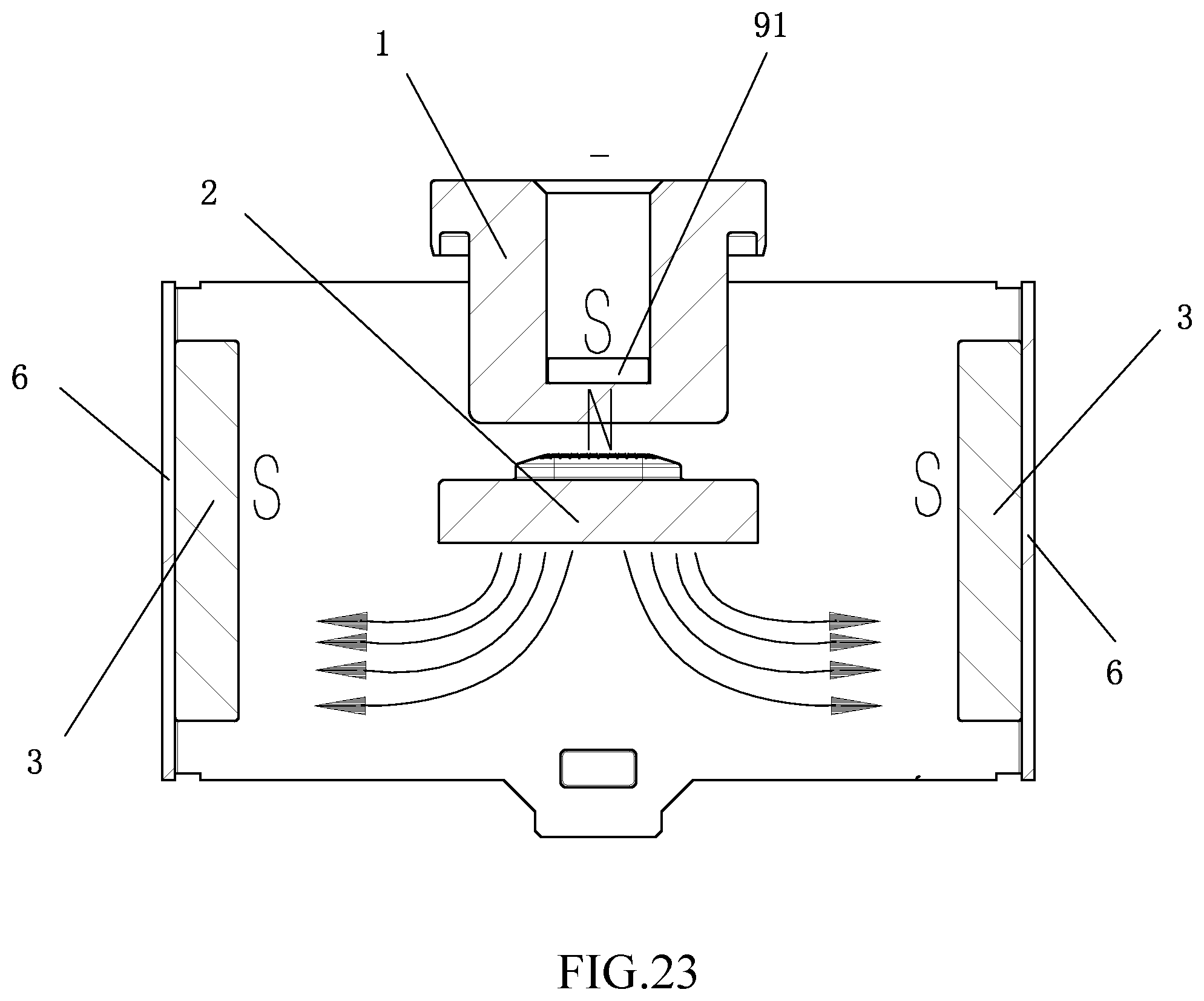 Patent US12562320 Figure 17 – High-voltage DC relay with permanent magnet arc extinguishing function