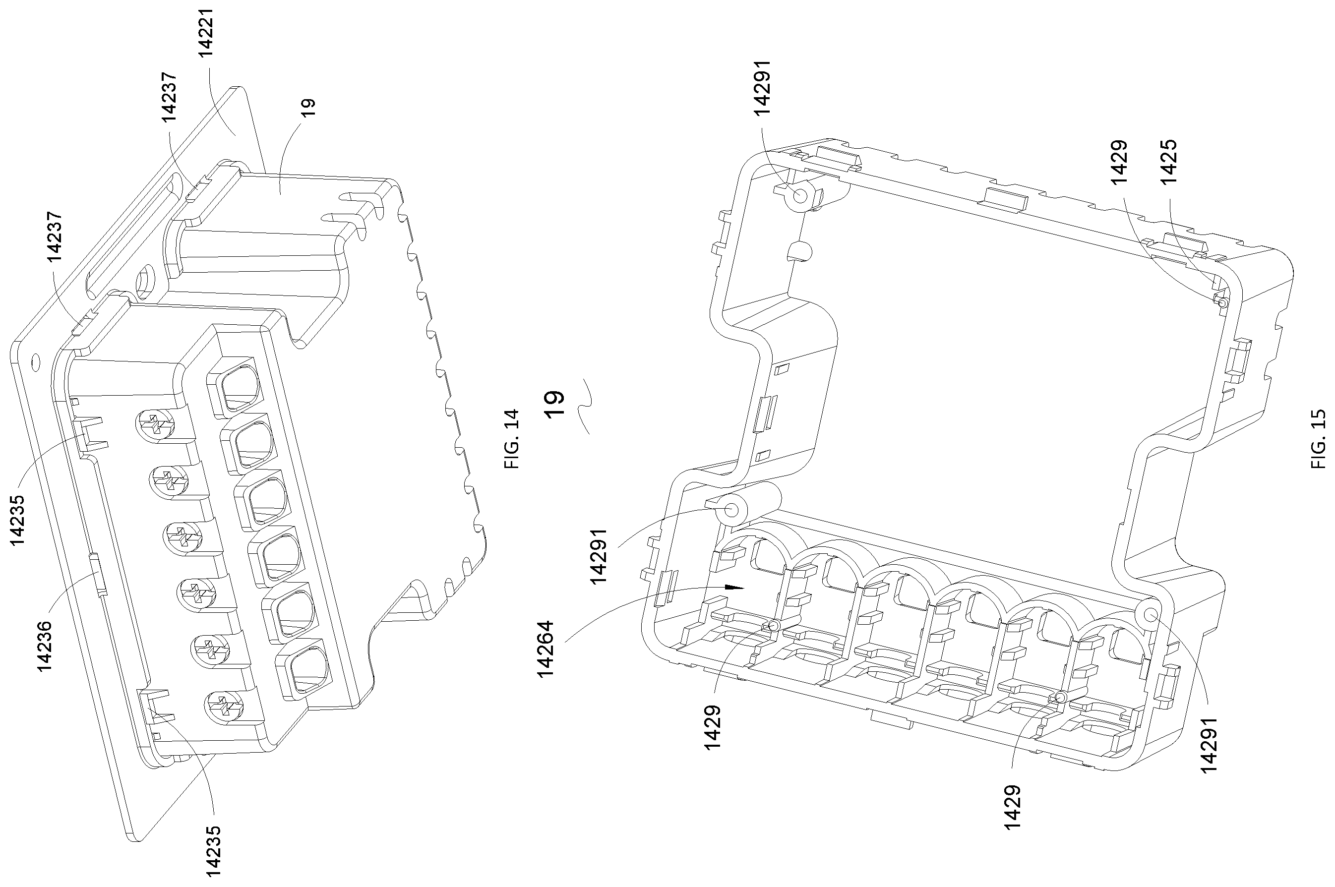 Patent US12562325 Figure 9 – Wall intelligent switch, wireless intelligent switch and switch mounting frame