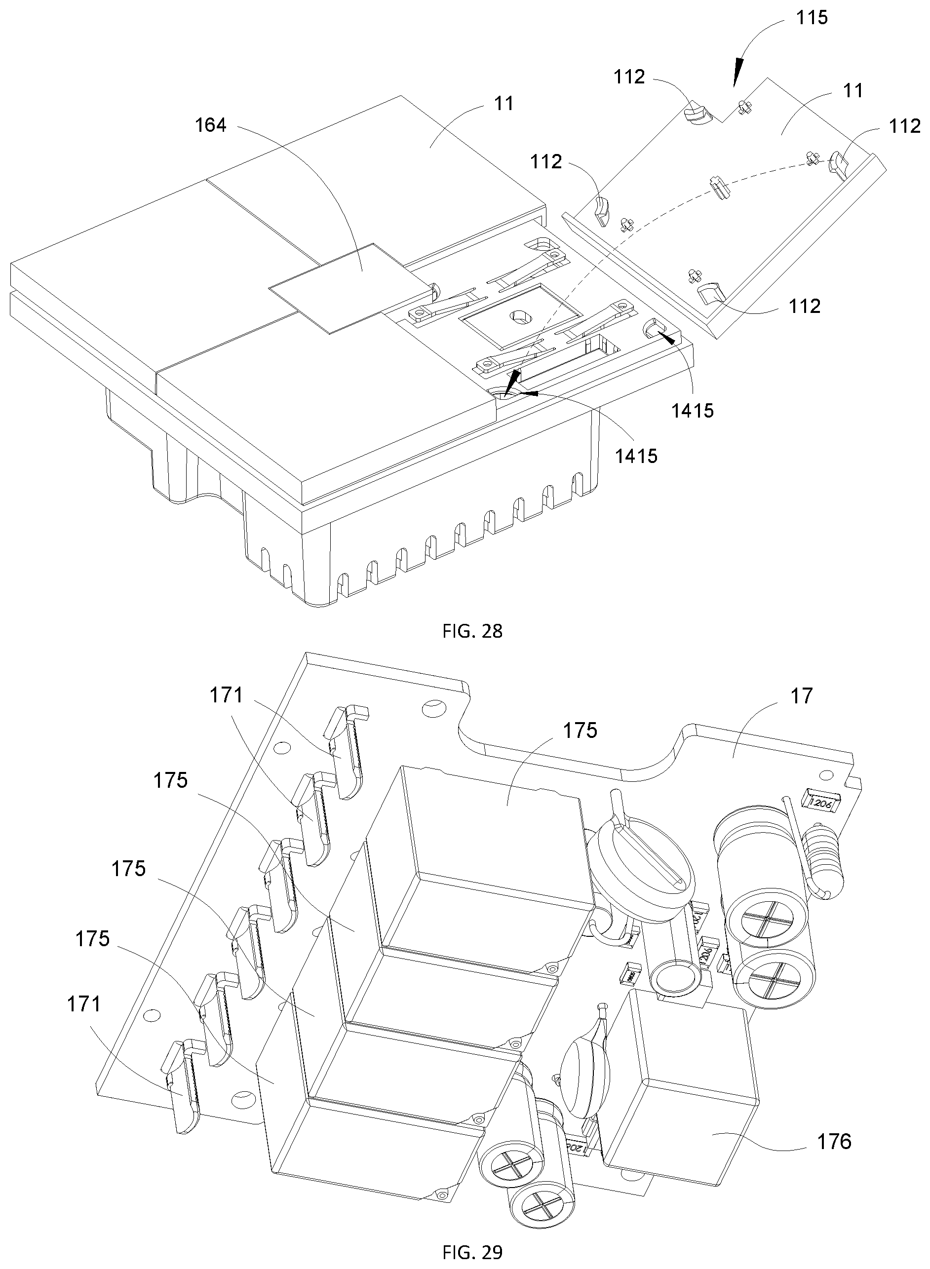 Patent US12562325 Figure 17 – Wall intelligent switch, wireless intelligent switch and switch mounting frame