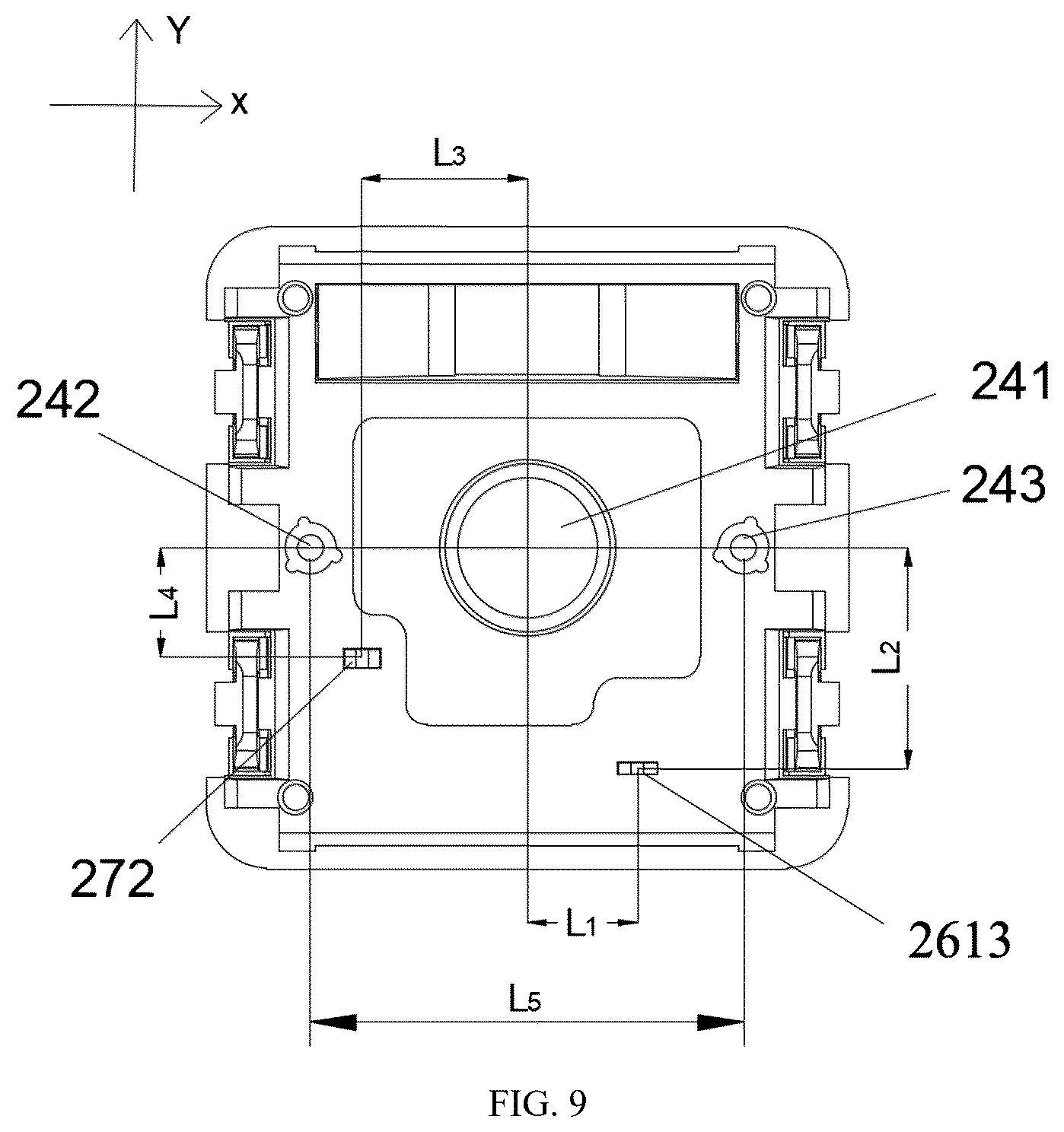 Patent US12562326 Figure 9 – Low profile compatible with a standard mechanical profile/MX profile keyboard