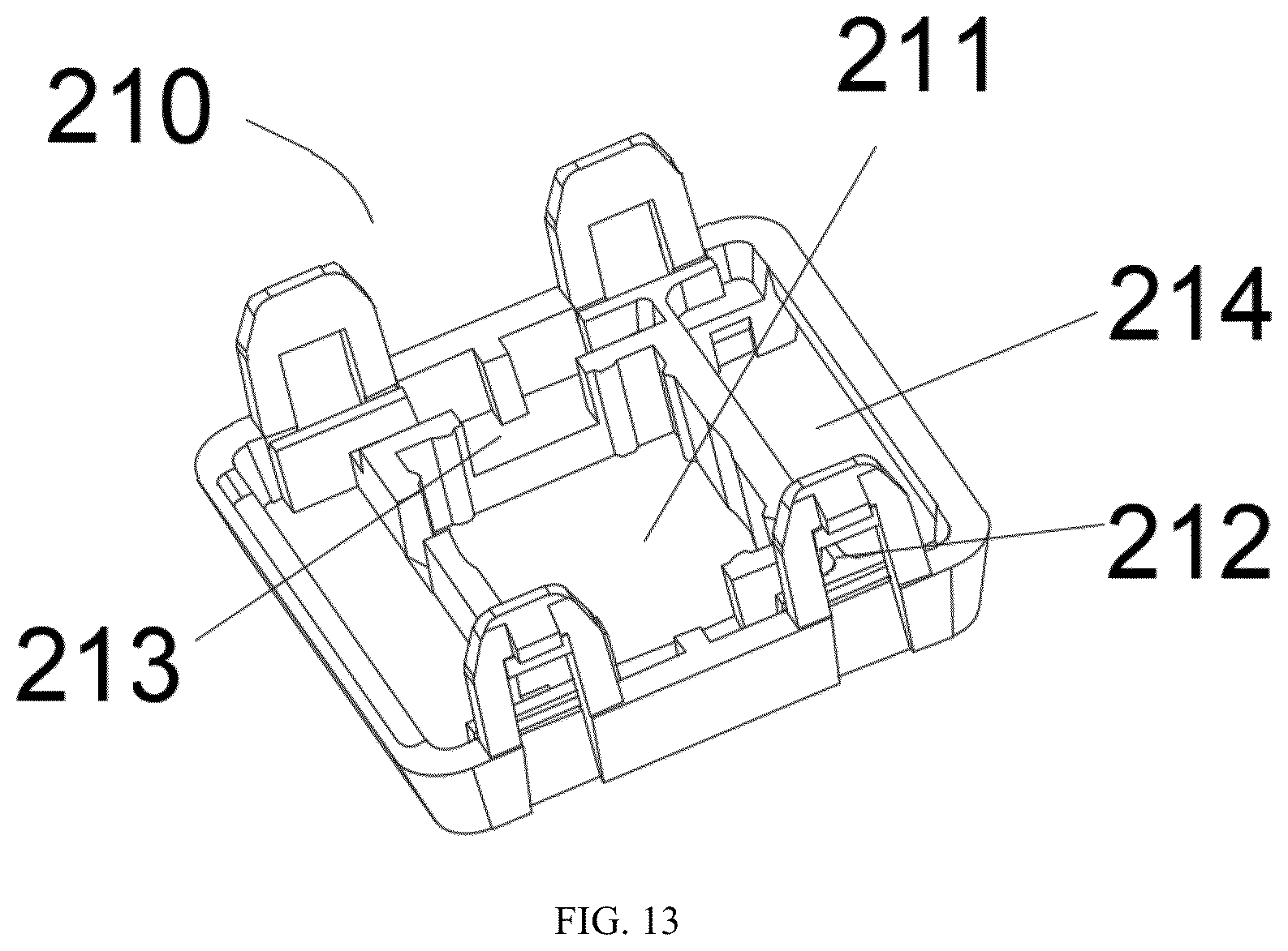 Patent US12562326 Figure 13 – Low profile compatible with a standard mechanical profile/MX profile keyboard