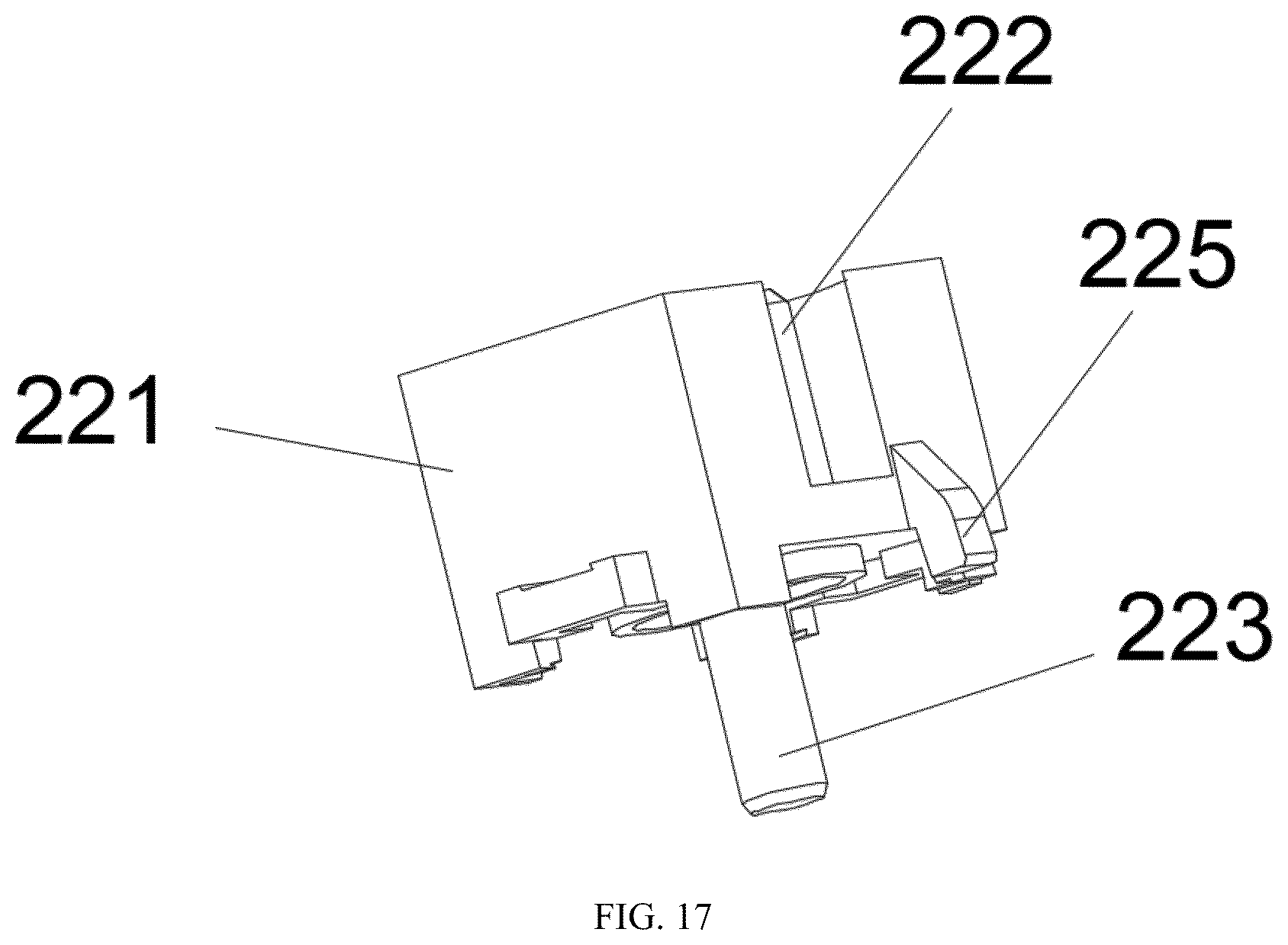 Patent US12562326 Figure 17 – Low profile compatible with a standard mechanical profile/MX profile keyboard