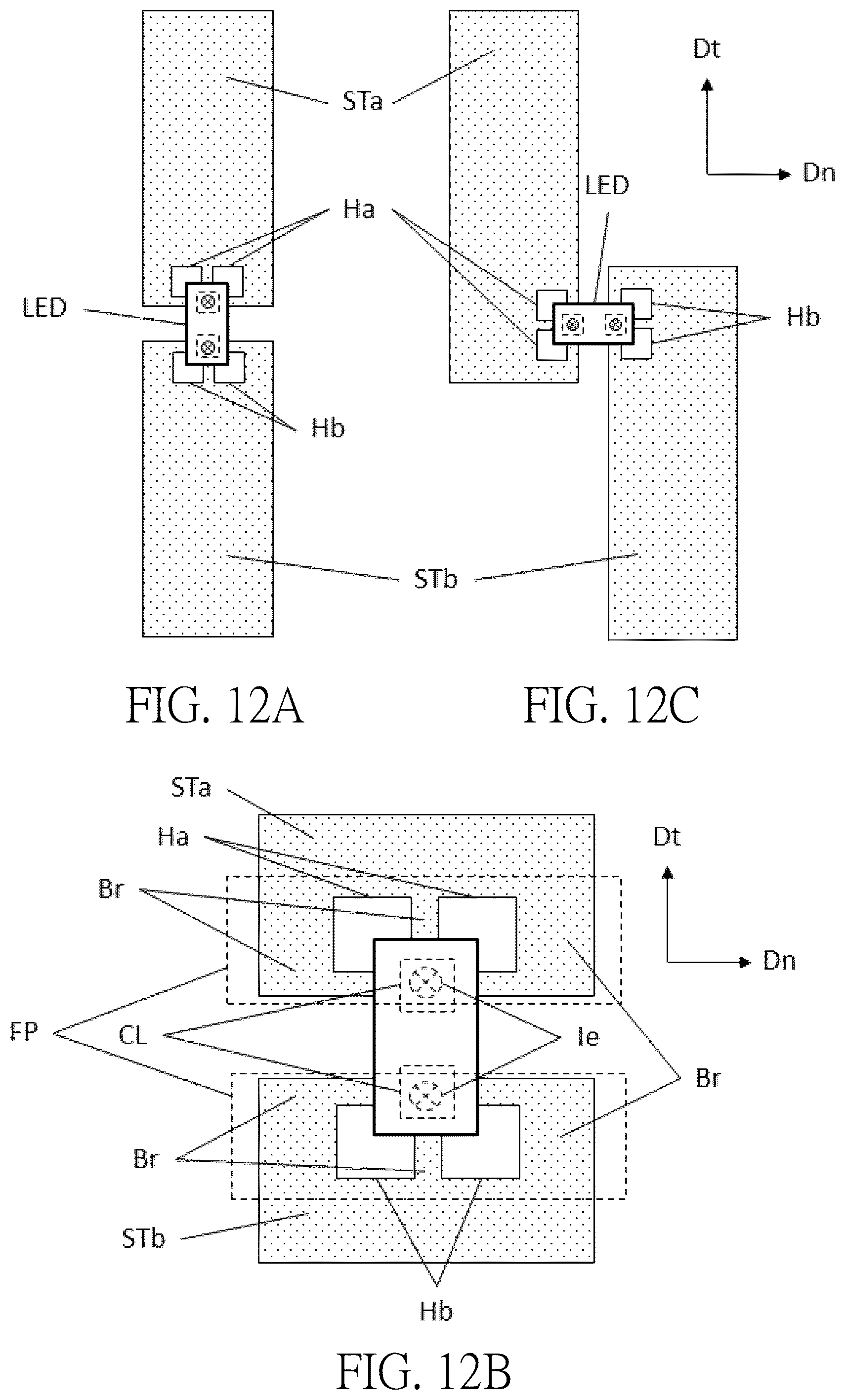 Patent US12562327 Figure 12 – Lighting keyboard, backlight module and lighting board