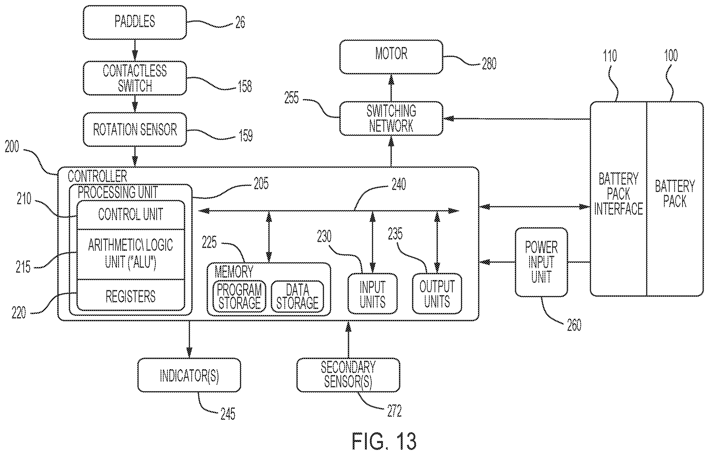 Patent US12562328 Figure 16 – Contactless switch for a lawnmower