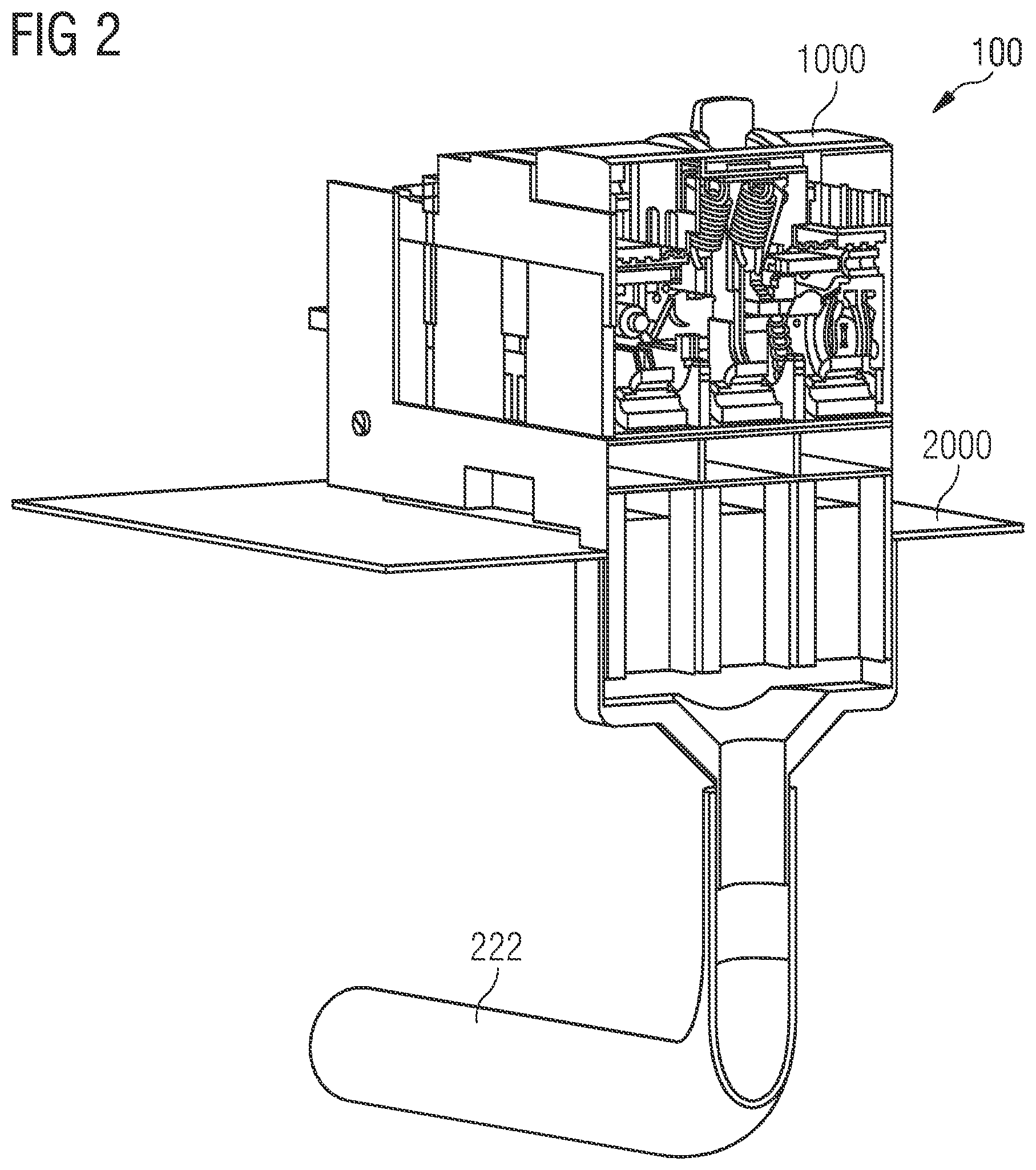 Patent US12562329 Figure 2 – Exhaust gas module for an electrical switch, device formed by two exhaust gas modules of this type and switch cabinet comprising a device of this type