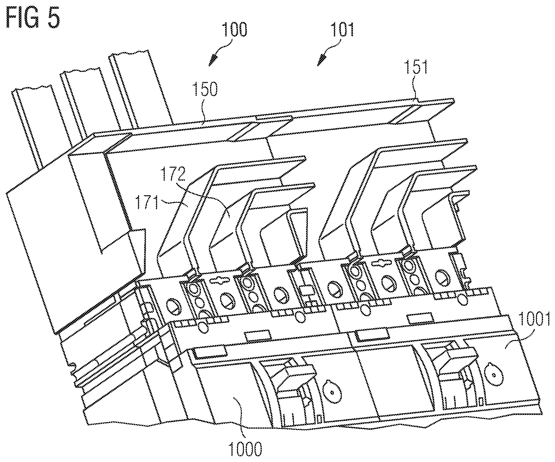 Patent US12562329 Figure 5 – Exhaust gas module for an electrical switch, device formed by two exhaust gas modules of this type and switch cabinet comprising a device of this type