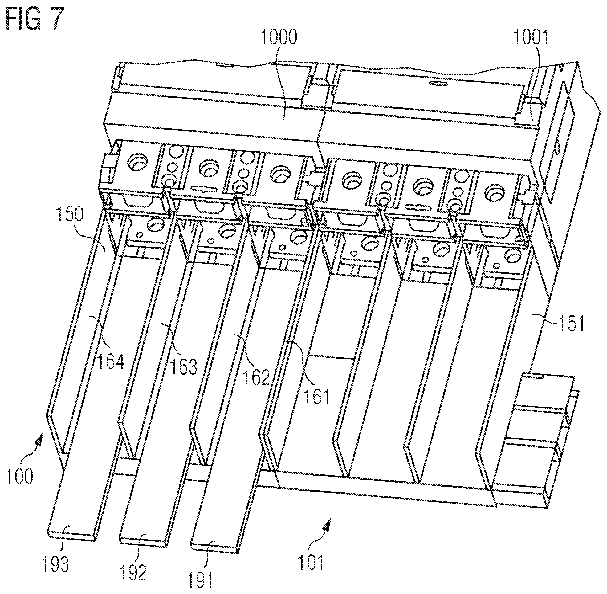 Patent US12562329 Figure 7 – Exhaust gas module for an electrical switch, device formed by two exhaust gas modules of this type and switch cabinet comprising a device of this type