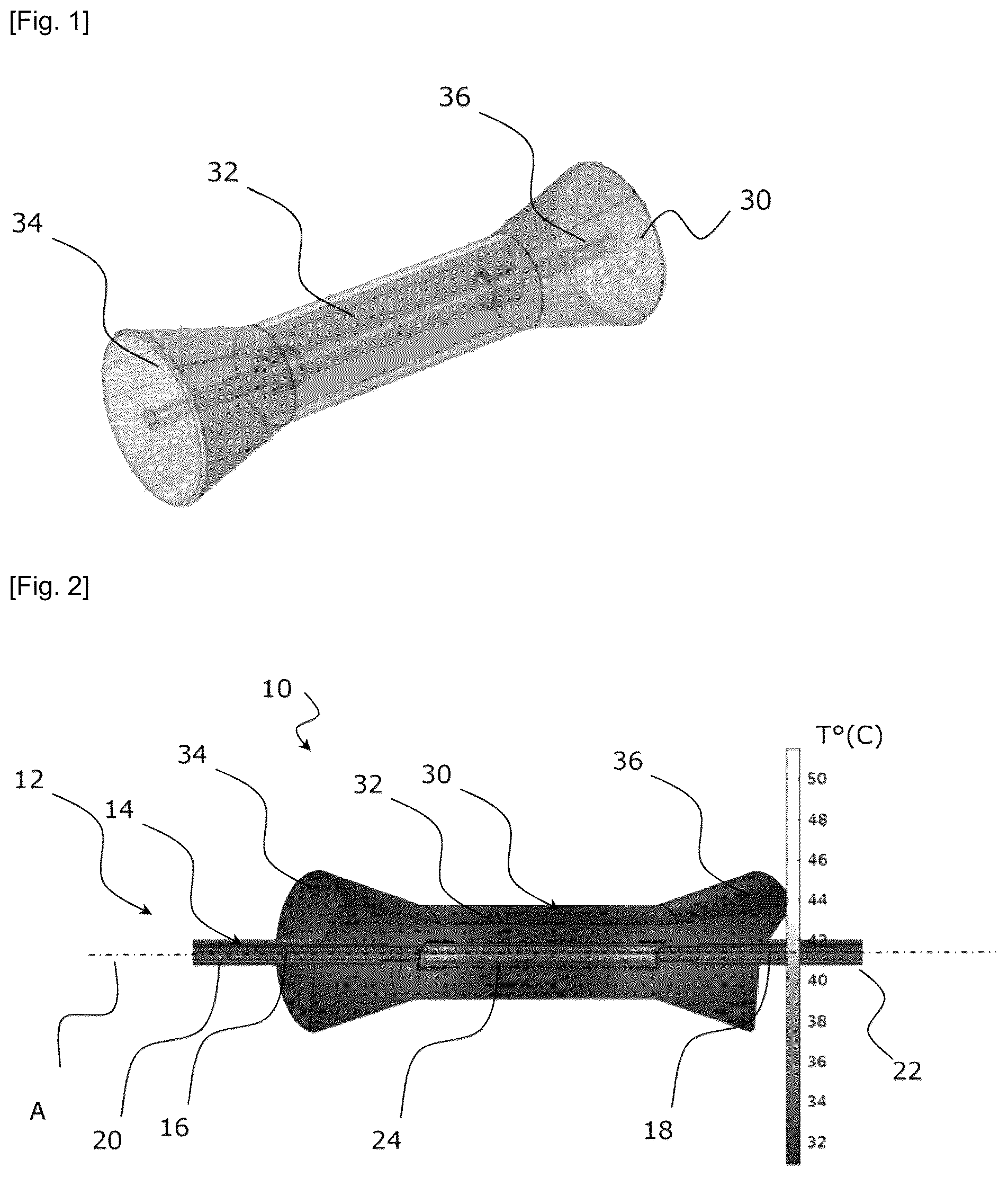 Patent US12562330 Figure 1 – Electrical power supply cable comprising a fuse and an overmolded fuse protection element with overthickness