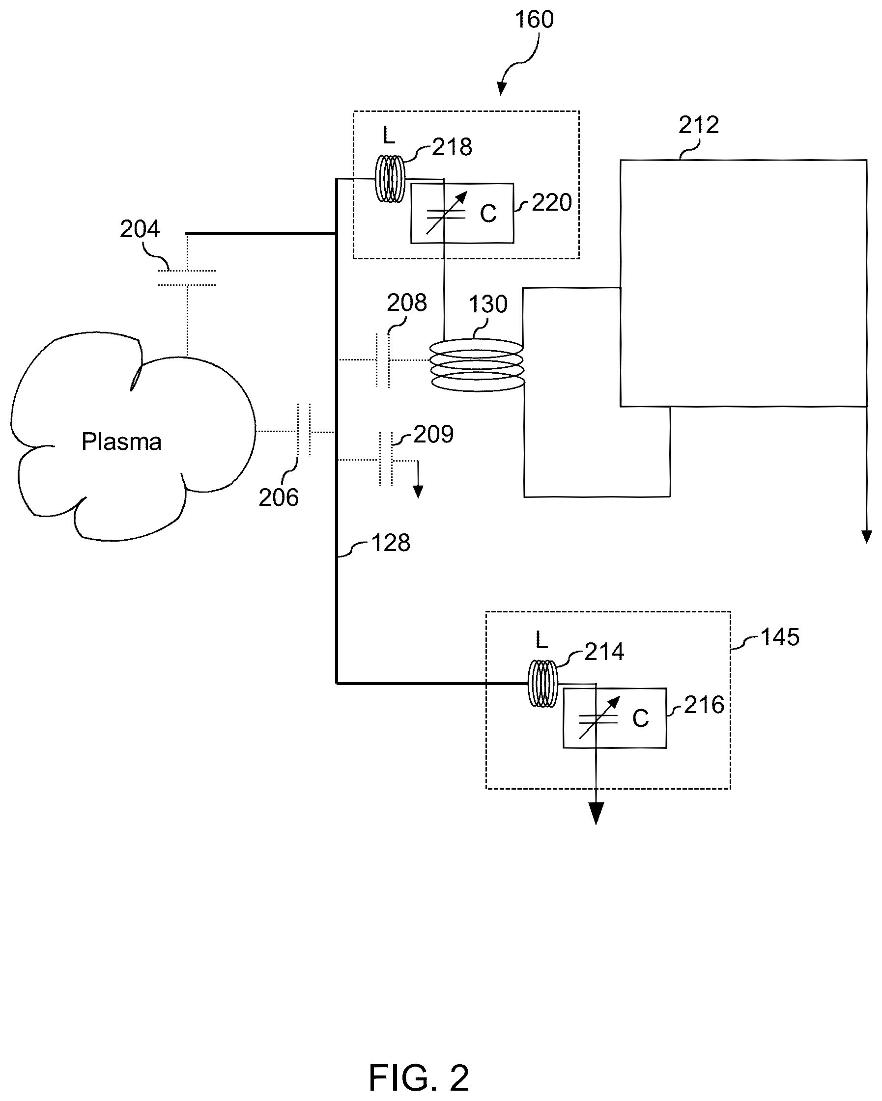 Patent US12562342 Figure 2 – Variable mode plasma chamber utilizing tunable plasma potential