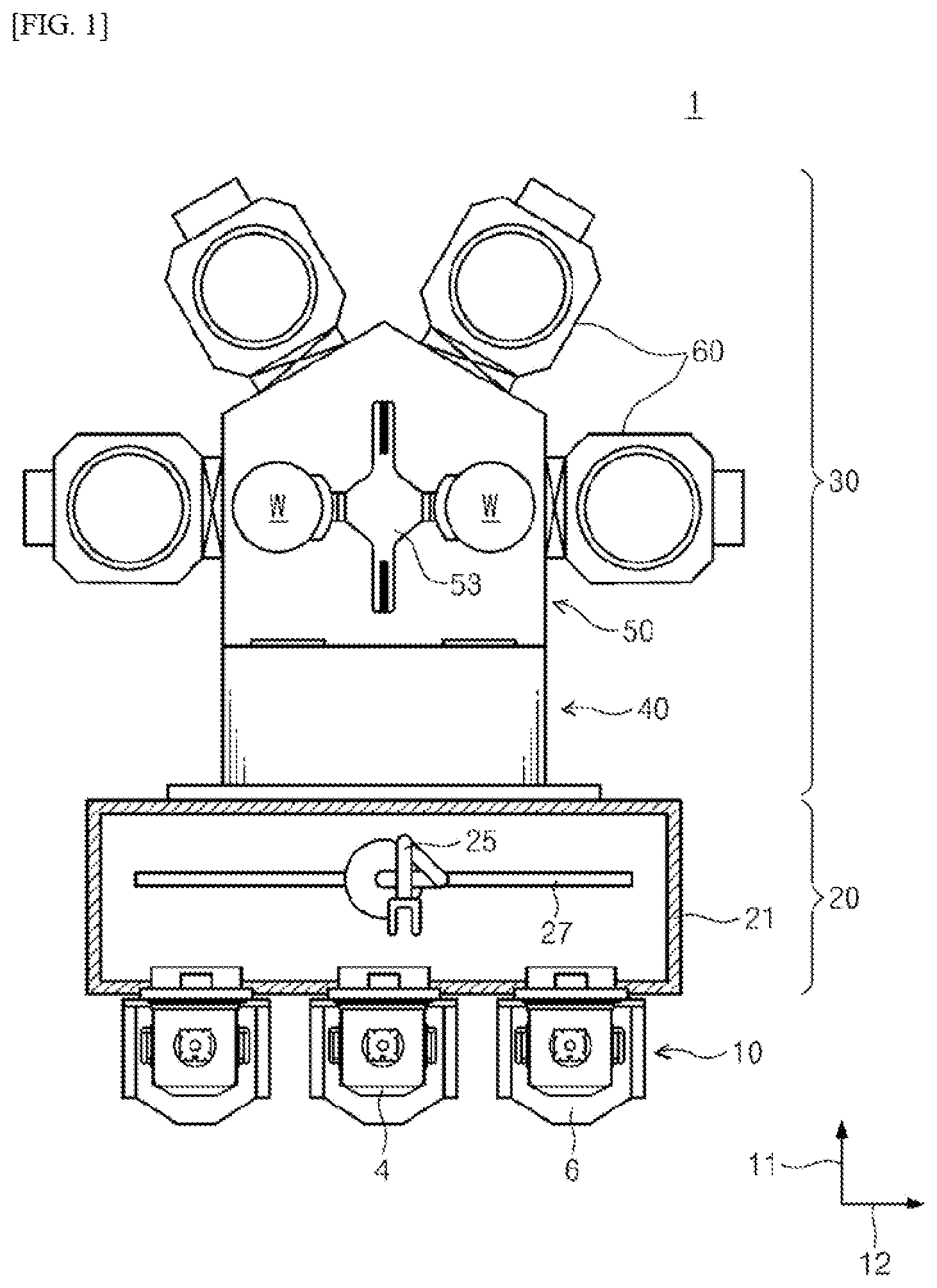 Patent US12562346 — Apparatus for processing substrate — Figure 1