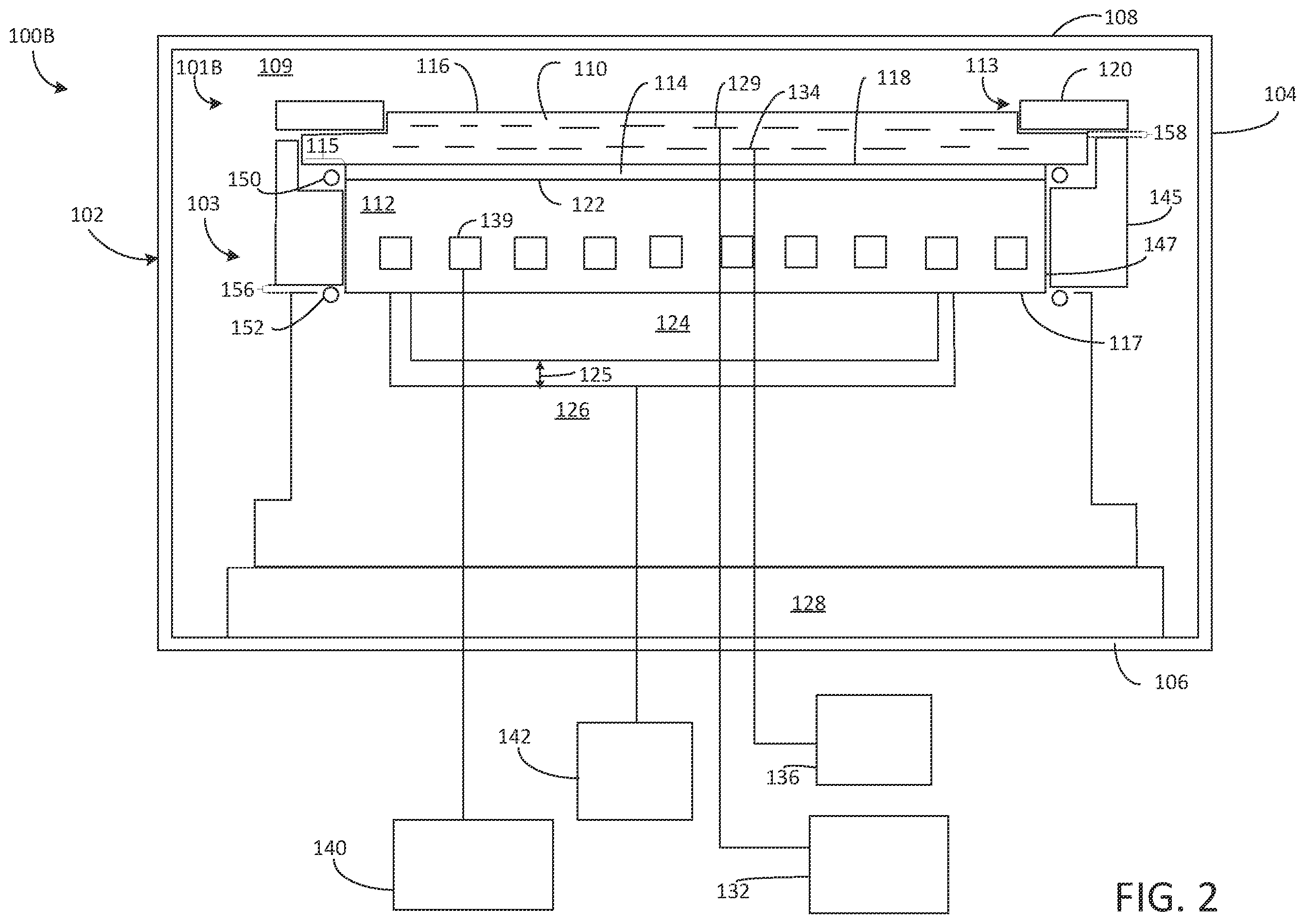 Patent US12562353 Figure 2 – Replaceable electrostatic chuck outer ring for edge arcing mitigation