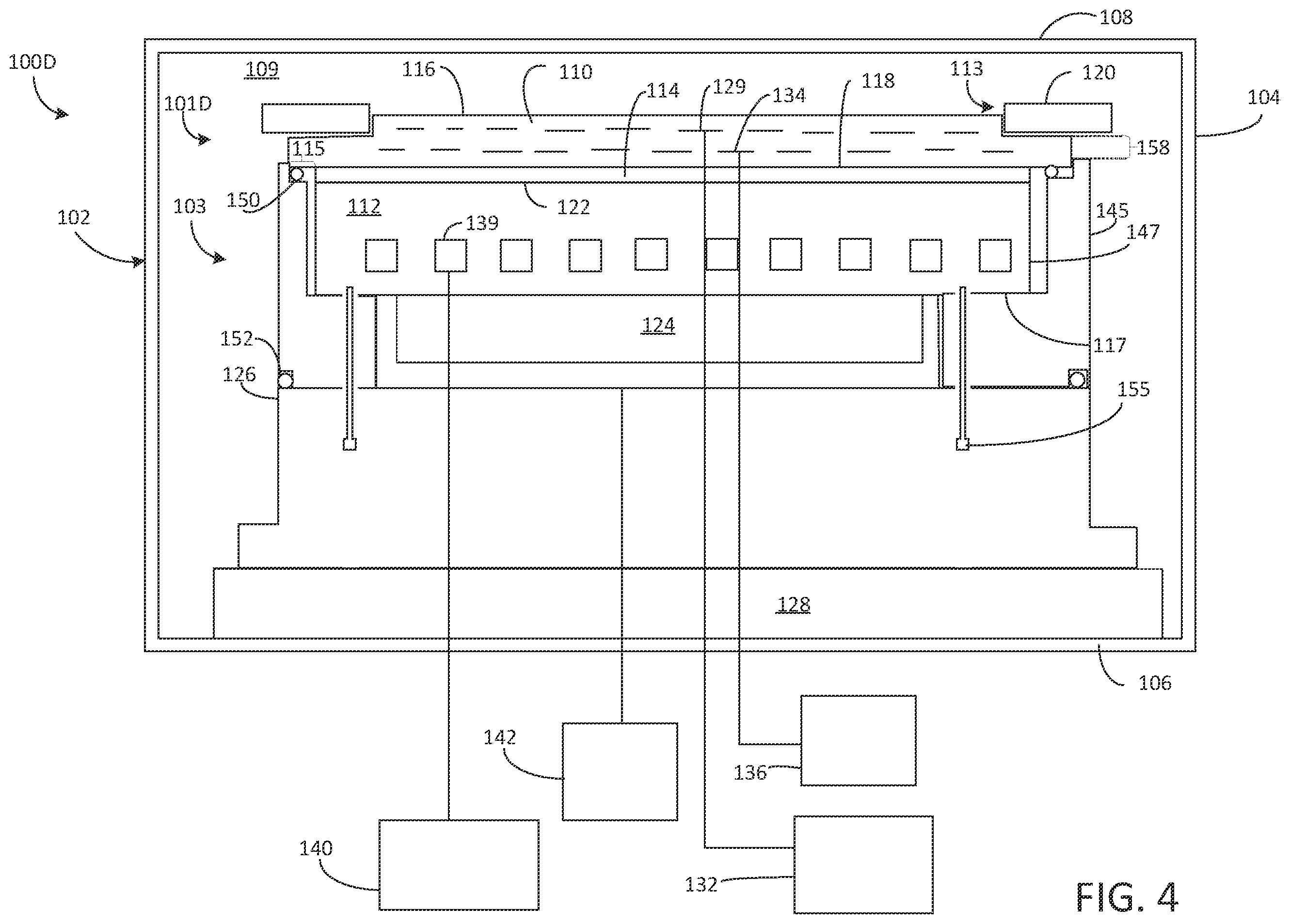 Patent US12562353 Figure 4 – Replaceable electrostatic chuck outer ring for edge arcing mitigation