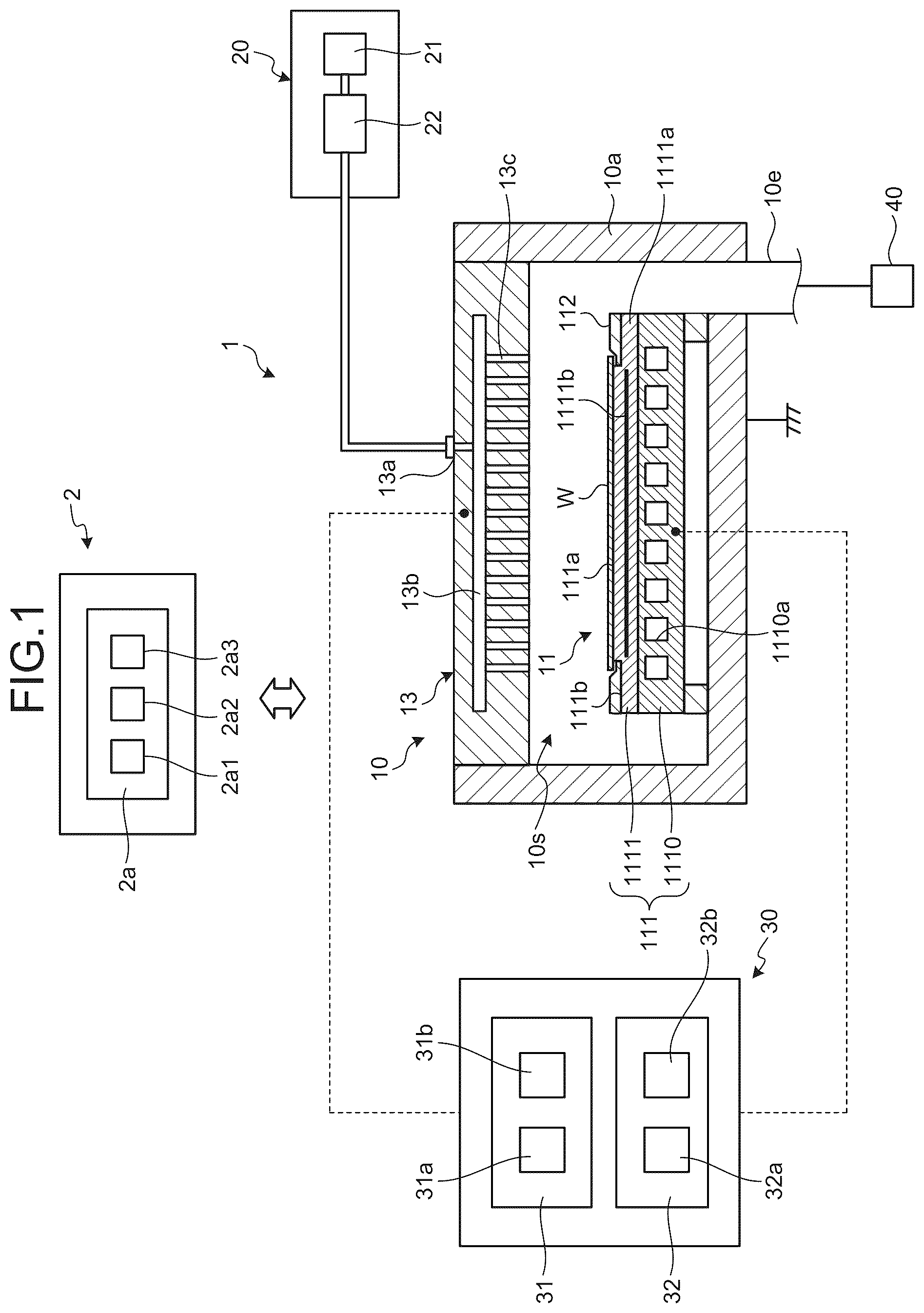Patent US12562354 Figure 1 – Plasma processing apparatus and temperature controlling method
