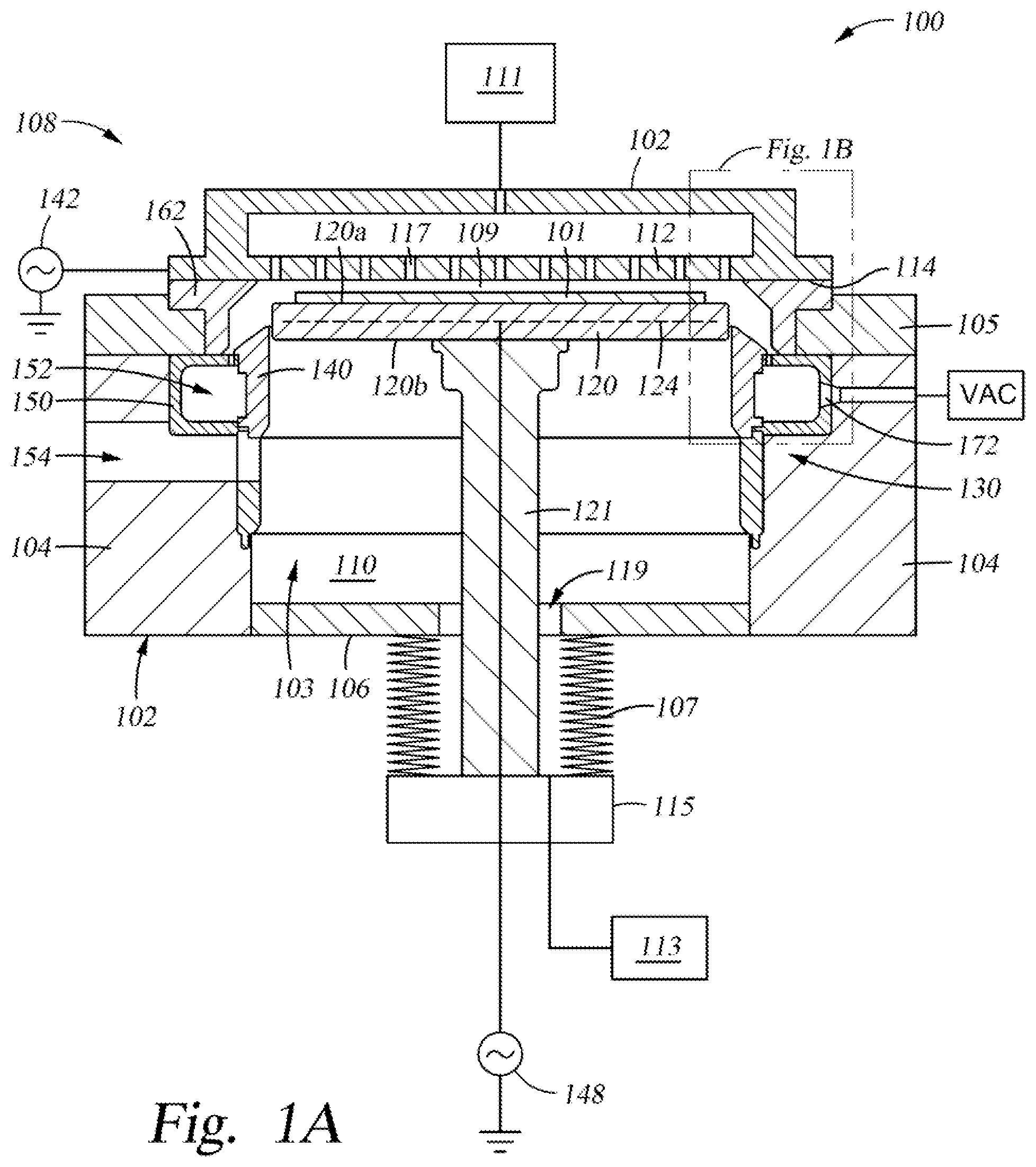 Patent US12562355 Figure 1 – Isolator for processing chambers