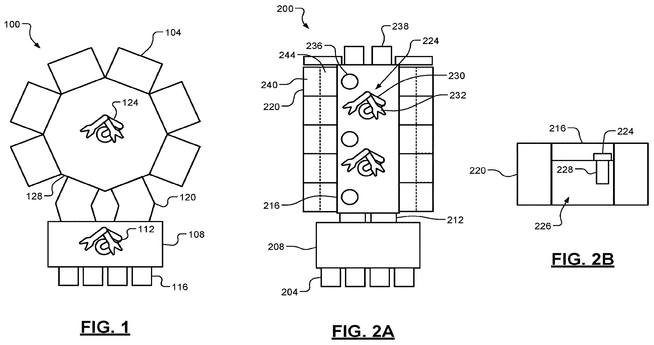 Patent US12562356 Figure 1 – Linear arrangement for substrate processing tools