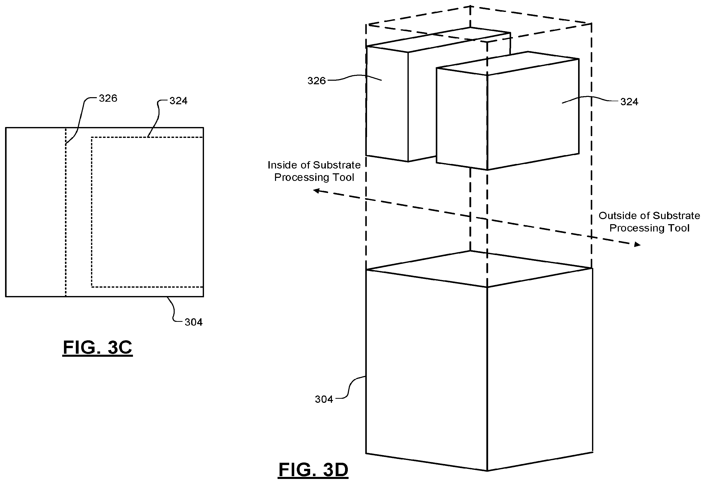 Patent US12562356 Figure 4 – Linear arrangement for substrate processing tools