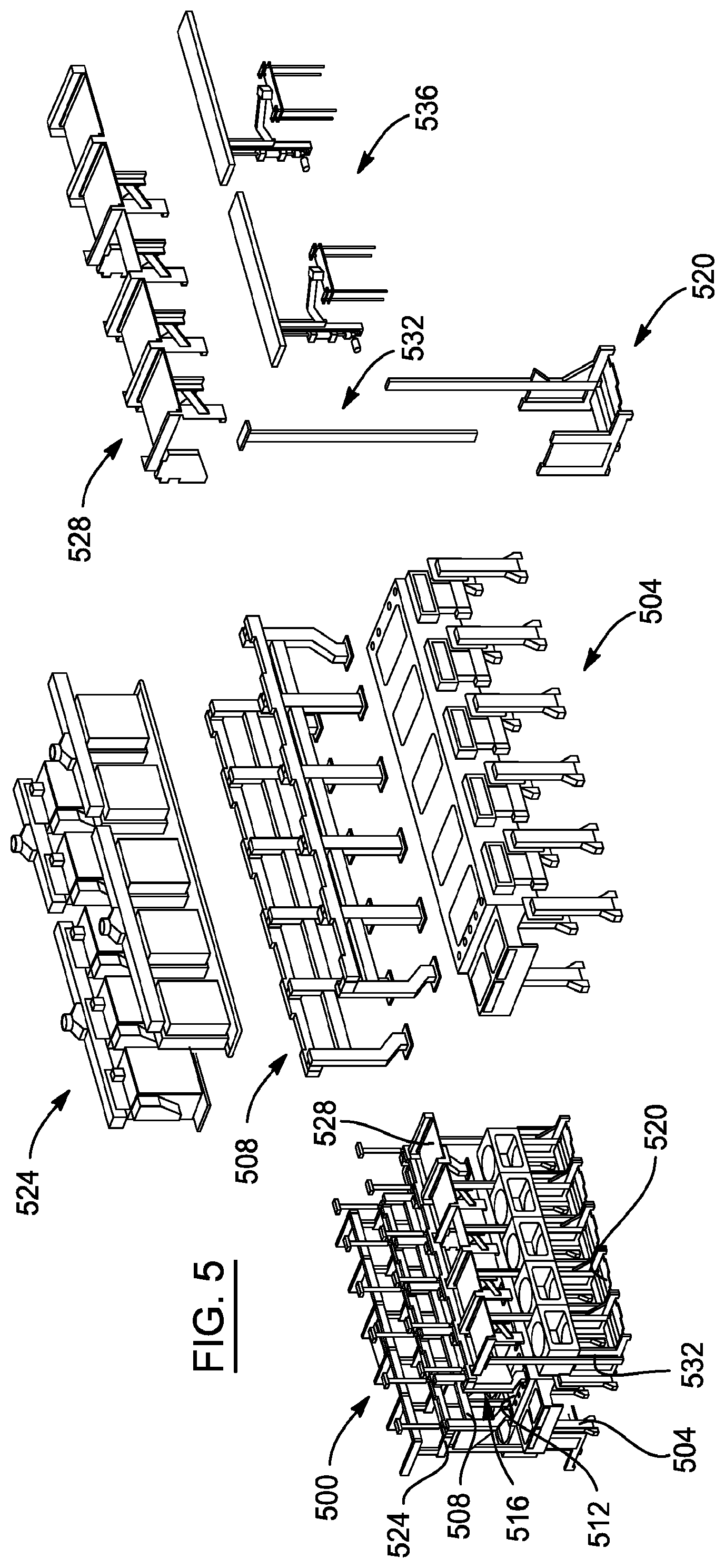 Patent US12562356 Figure 8 – Linear arrangement for substrate processing tools