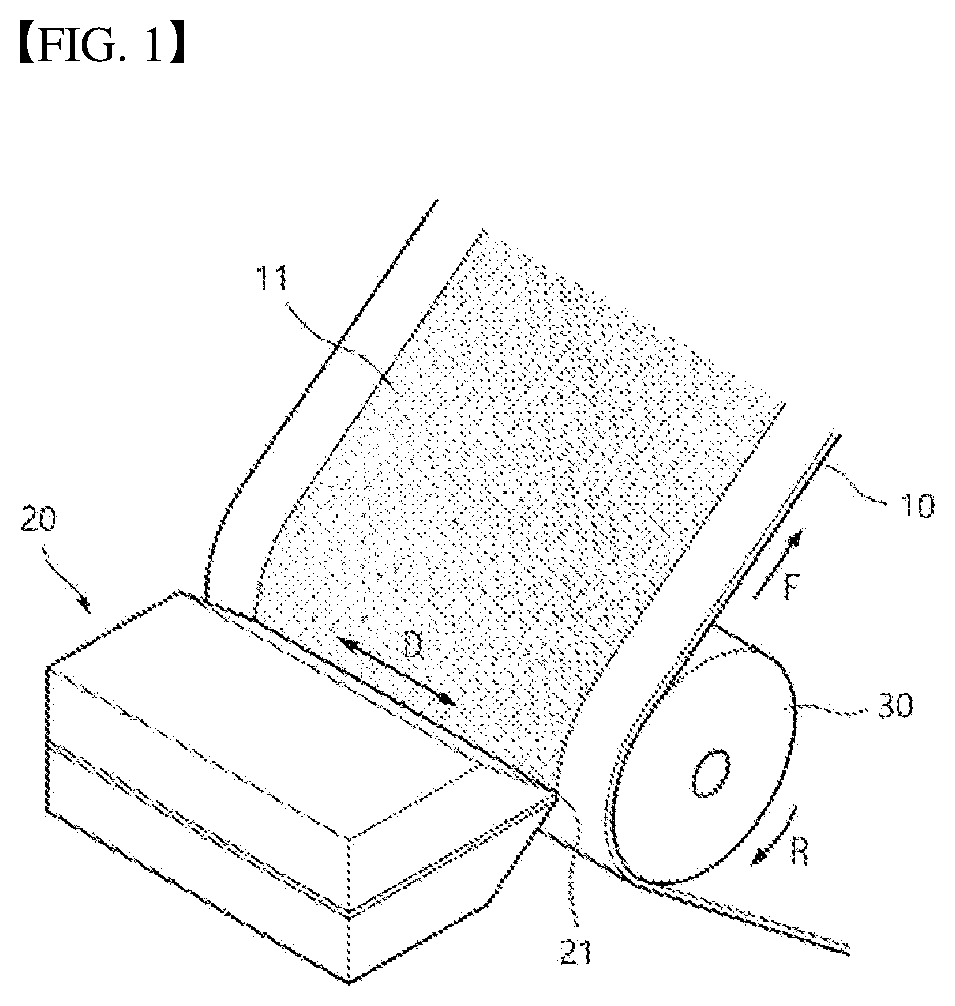 Patent US12562361 Figure 1 – Electrode manufacturing system/method using heated rollers to provide excellent uniformity of electrode slurry coating