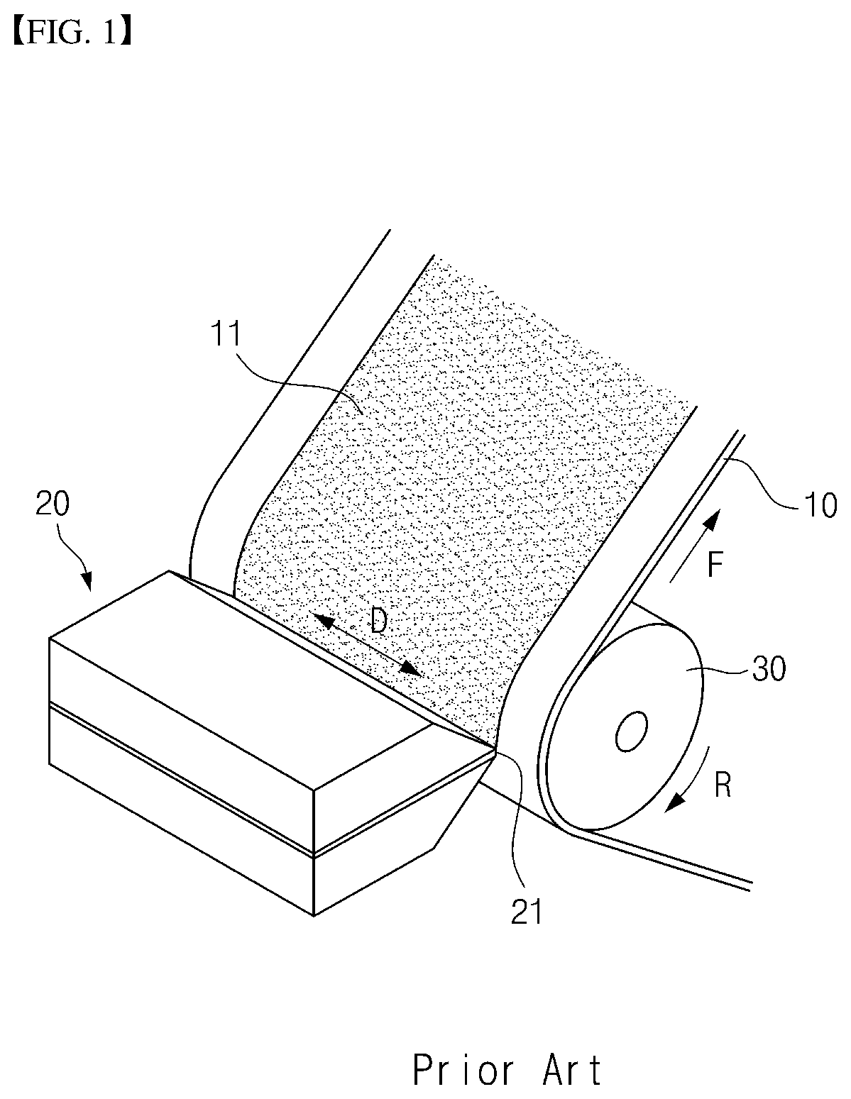 Patent US12562364 Figure 1 – Electrode slurry coating system capable of controlling the flow rate of electrode slurry and electrode slurry coating method using the same