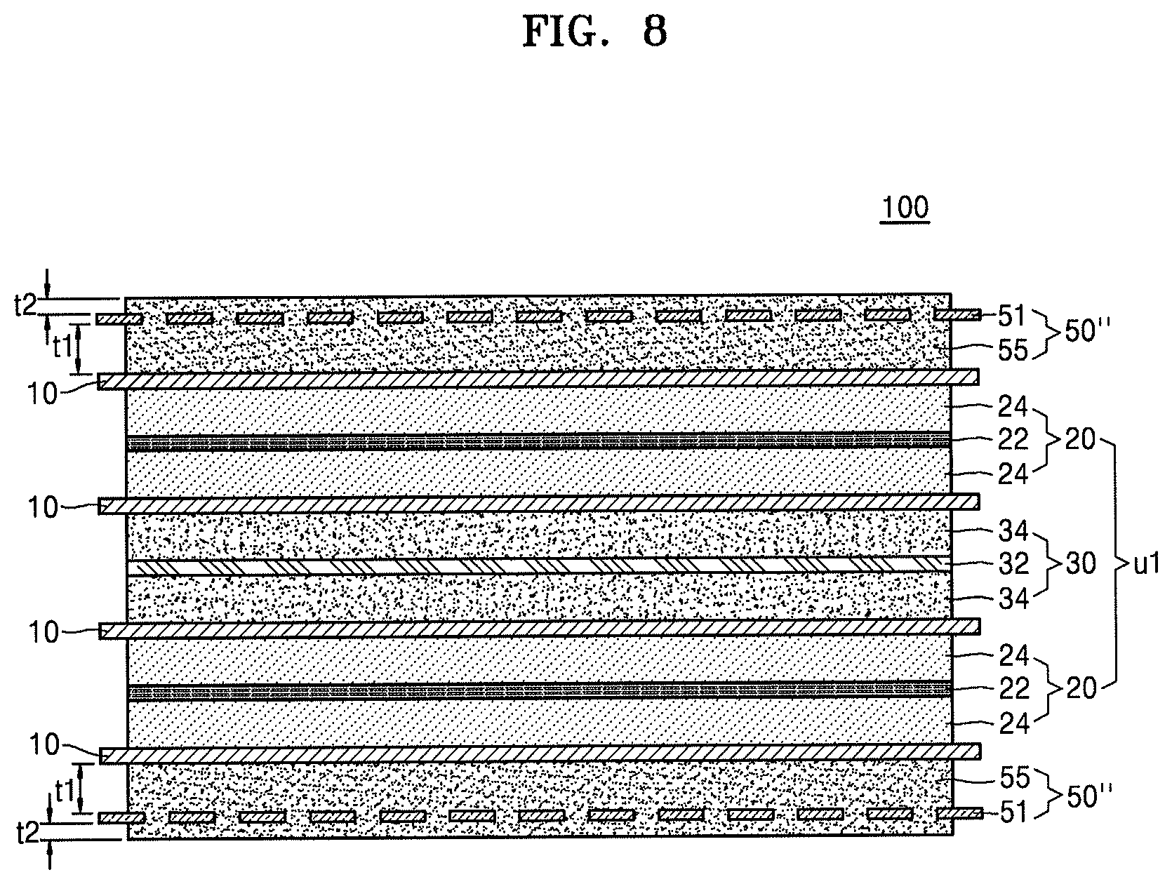 Patent US12562390 Figure 8 – Electrode assembly and lithium battery comprising same