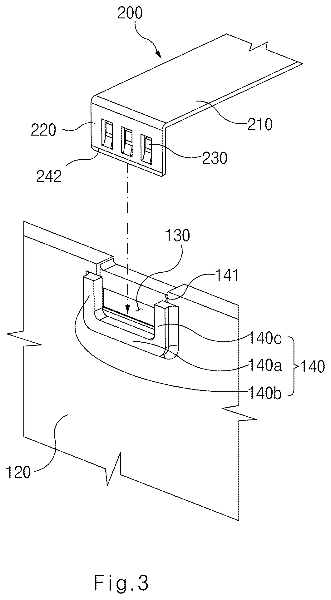 Patent US12562397 Figure 3 – Fuel cell stack and clamp