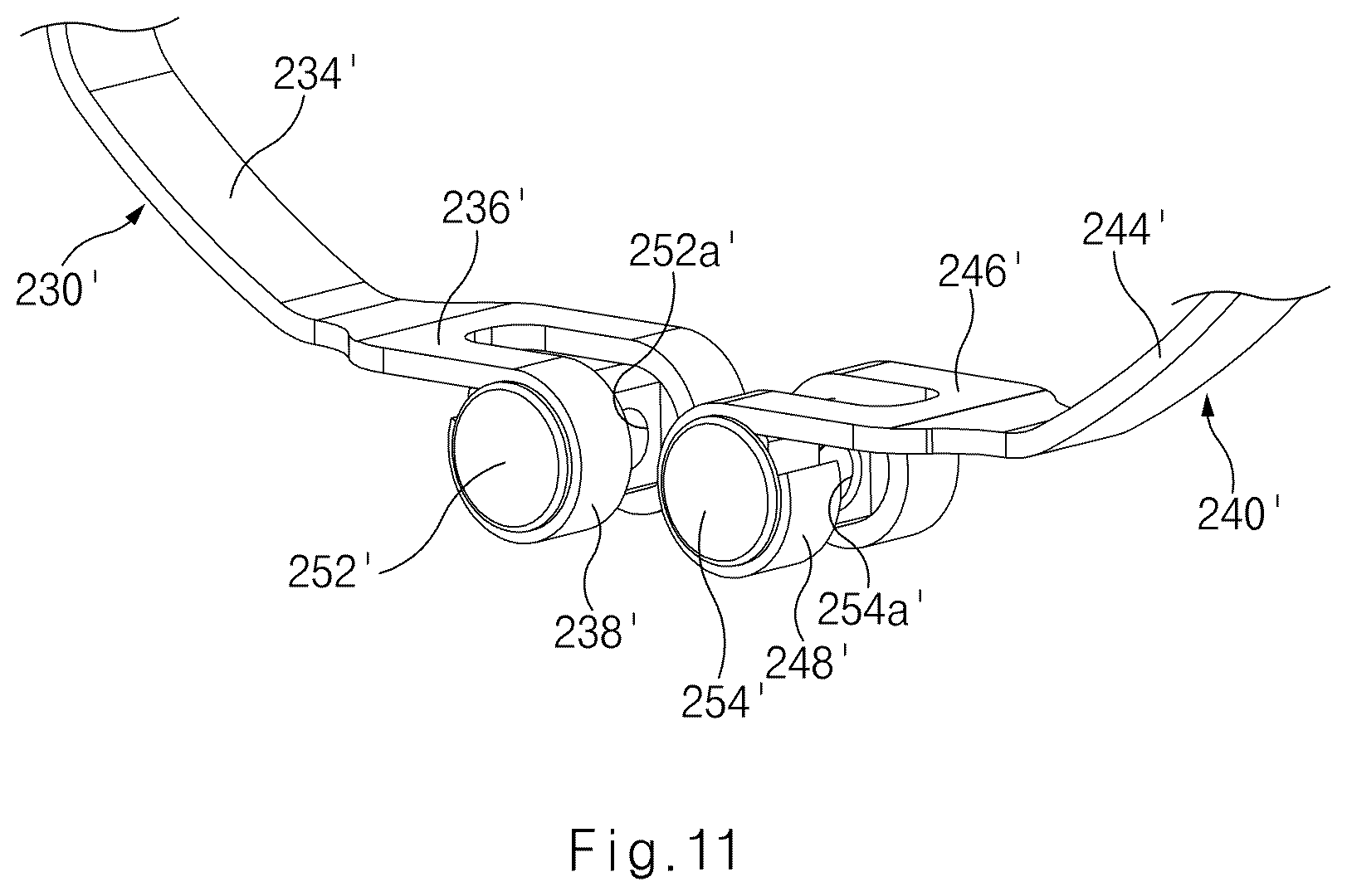 Patent US12562397 Figure 11 – Fuel cell stack and clamp