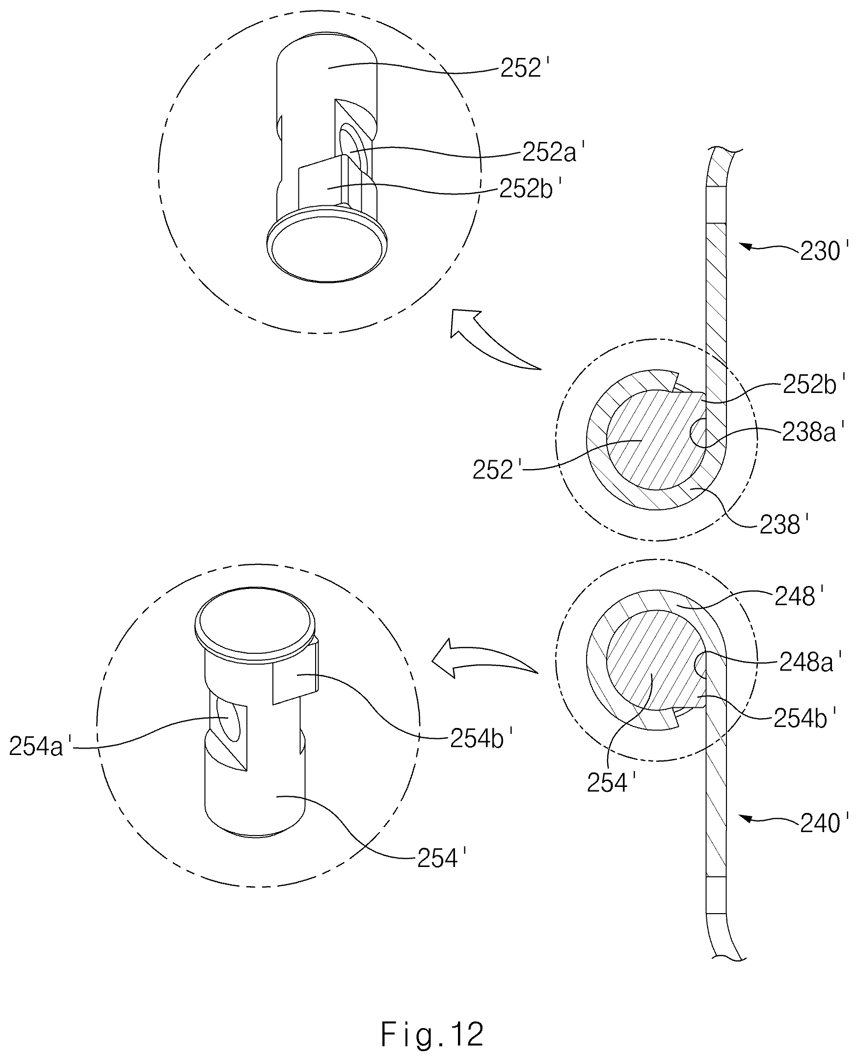 Patent US12562397 Figure 12 – Fuel cell stack and clamp