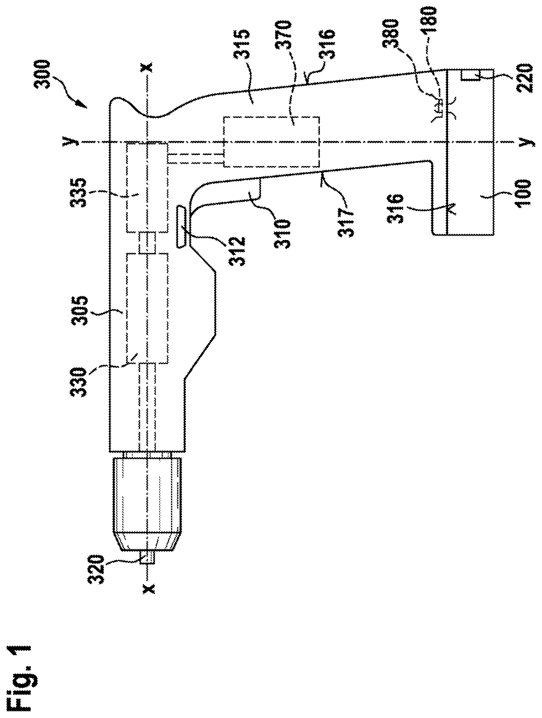 Patent US12562406 Figure 1 – Hand-held power tool and rechargeable battery pack for a hand-held power tool