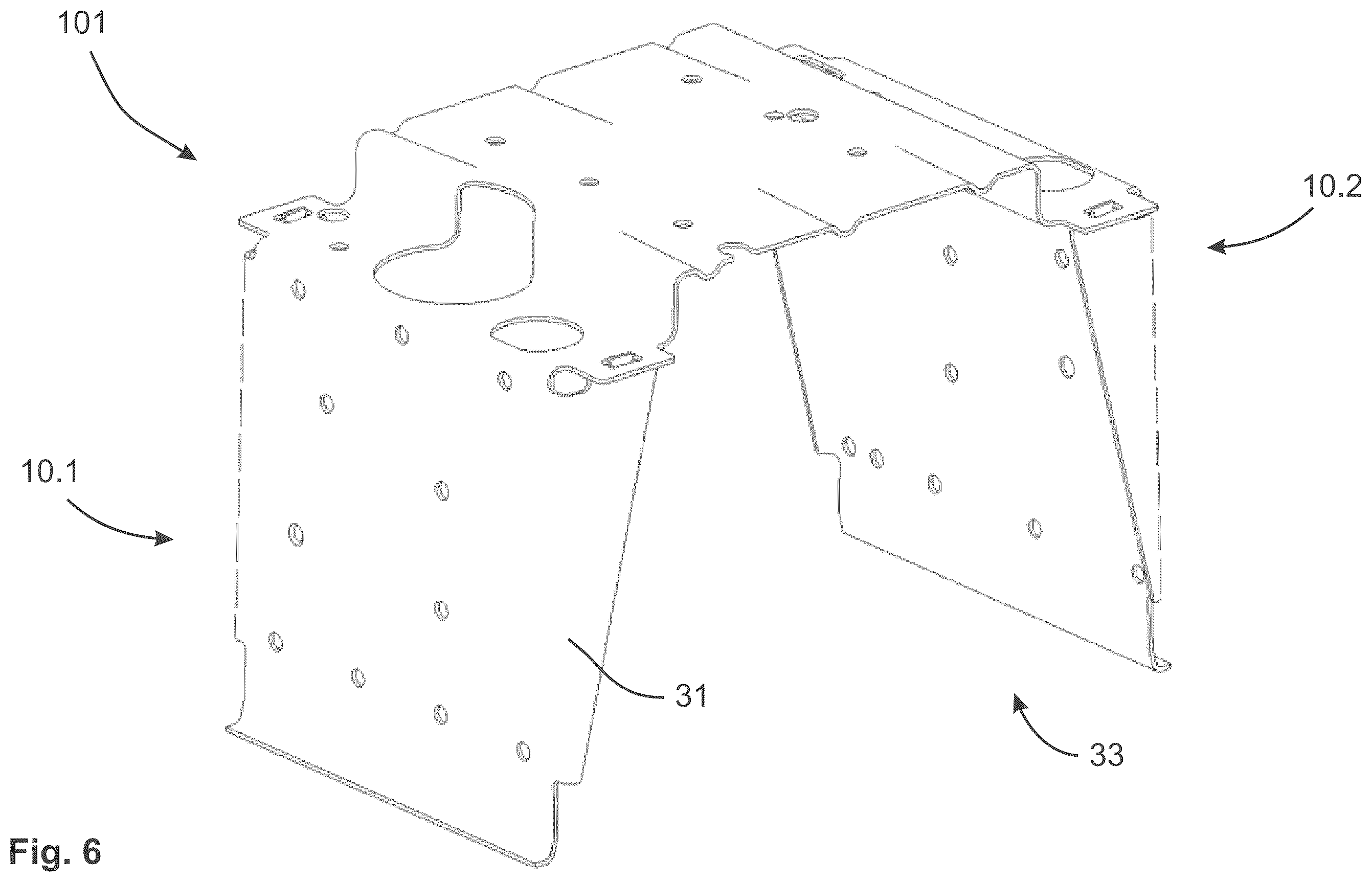 Patent US12562413 Figure 6 – Battery housing, battery and method for manufacturing a battery