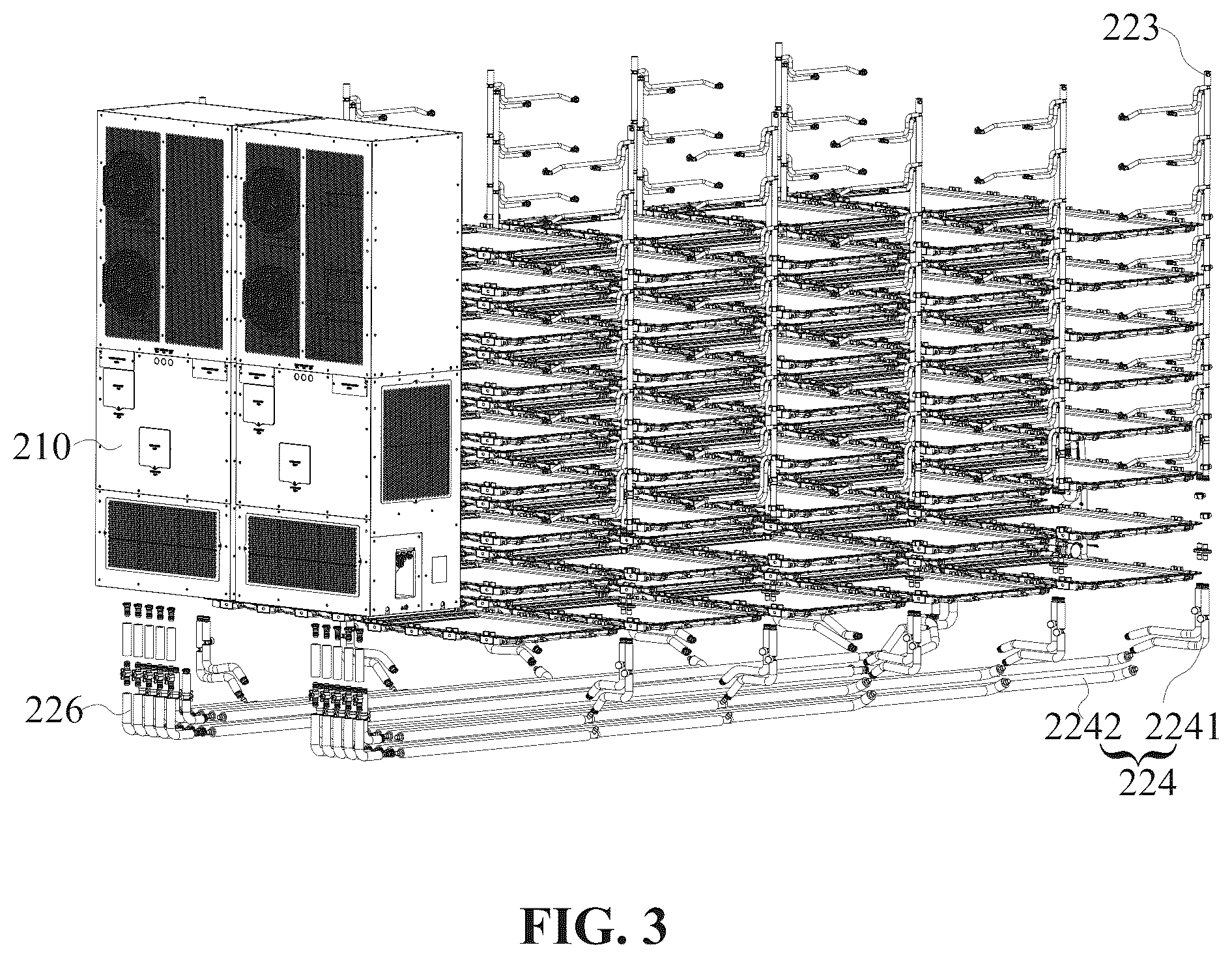 Patent US12562414 Figure 3 – Thermal management system for energy storage device and energy storage device