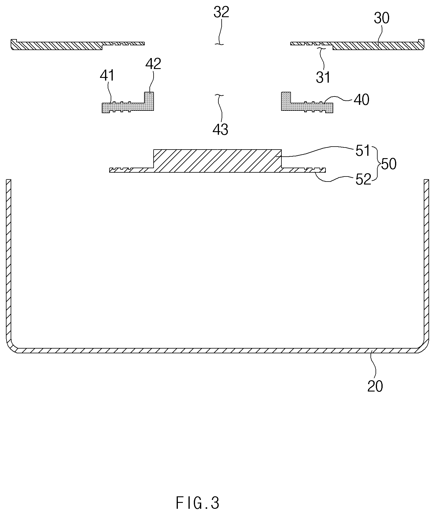 Patent US12562418 Figure 3 – Button-type secondary battery with notched cap/terminal bond interface