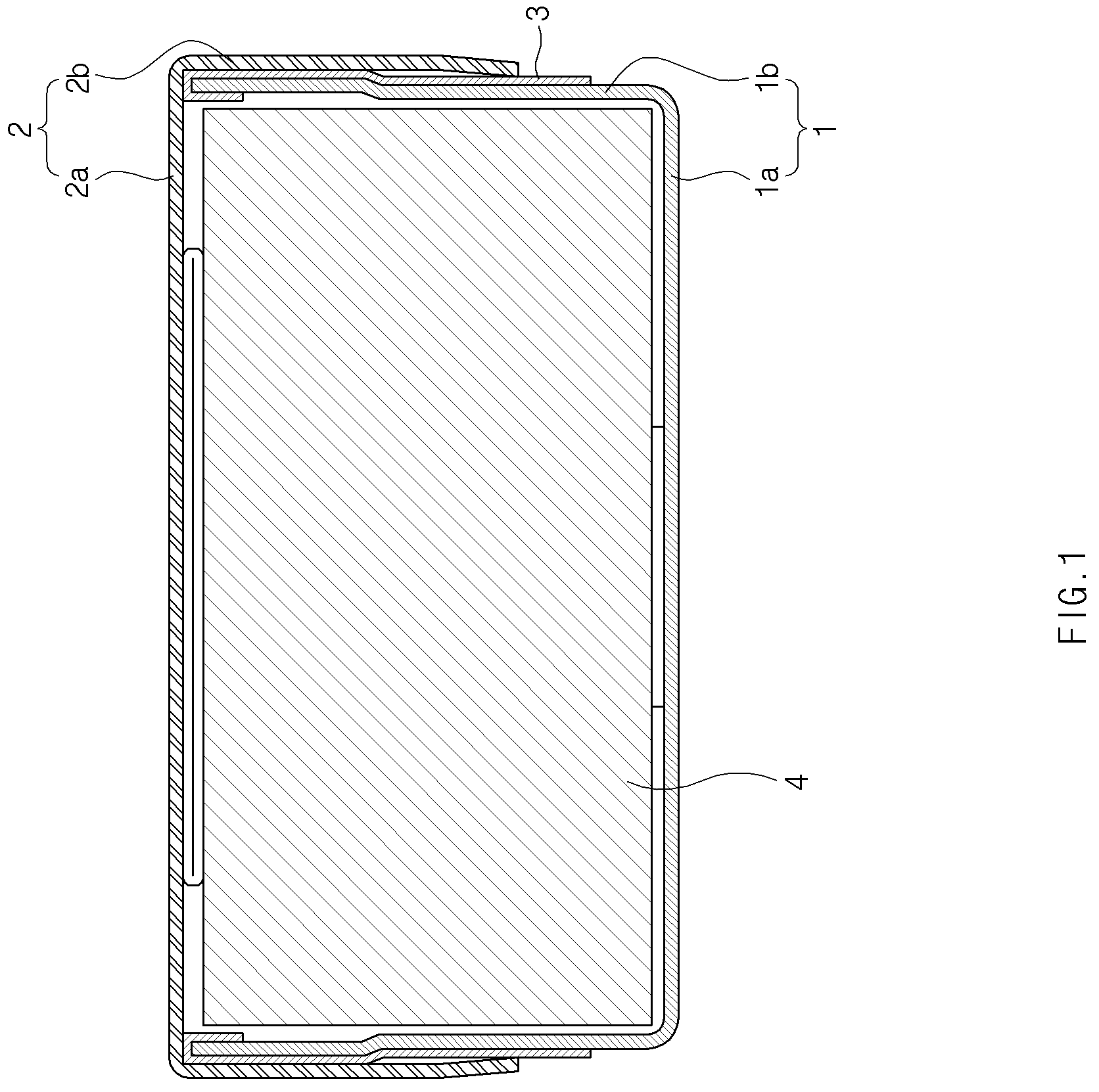 Patent US12562419 Figure 1 – Button-type secondary battery