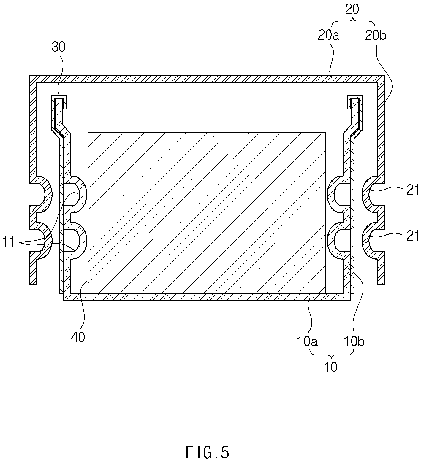 Patent US12562419 Figure 5 – Button-type secondary battery