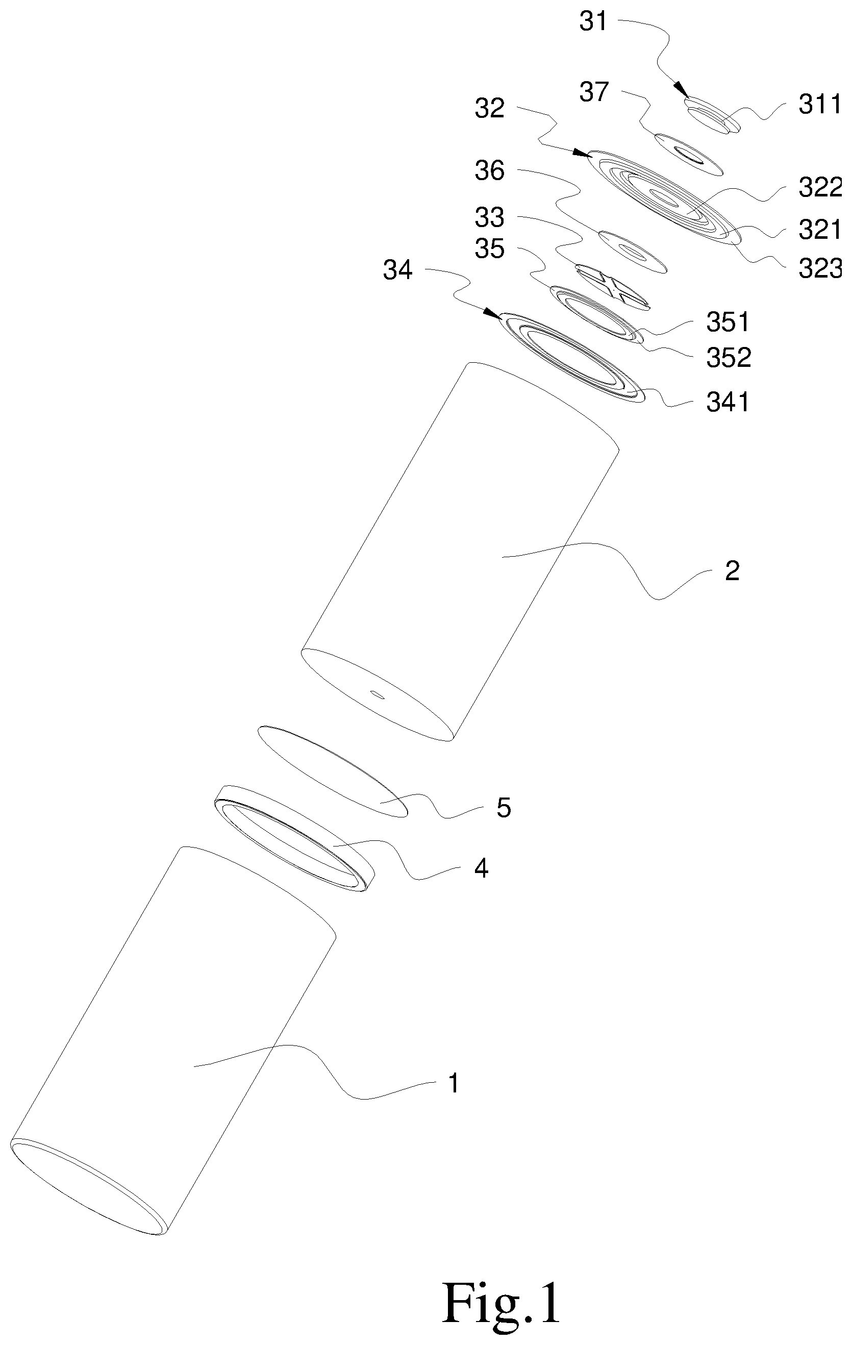 Patent US12562422 Figure 1 – Battery