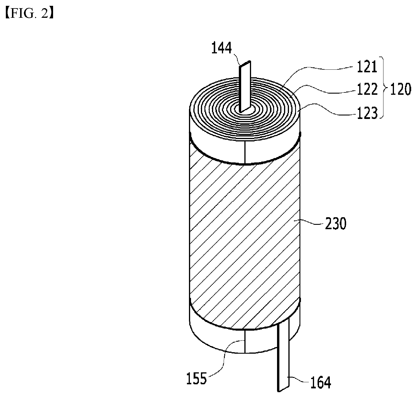 Patent US12562423 Figure 2 – Secondary battery and battery pack including the same