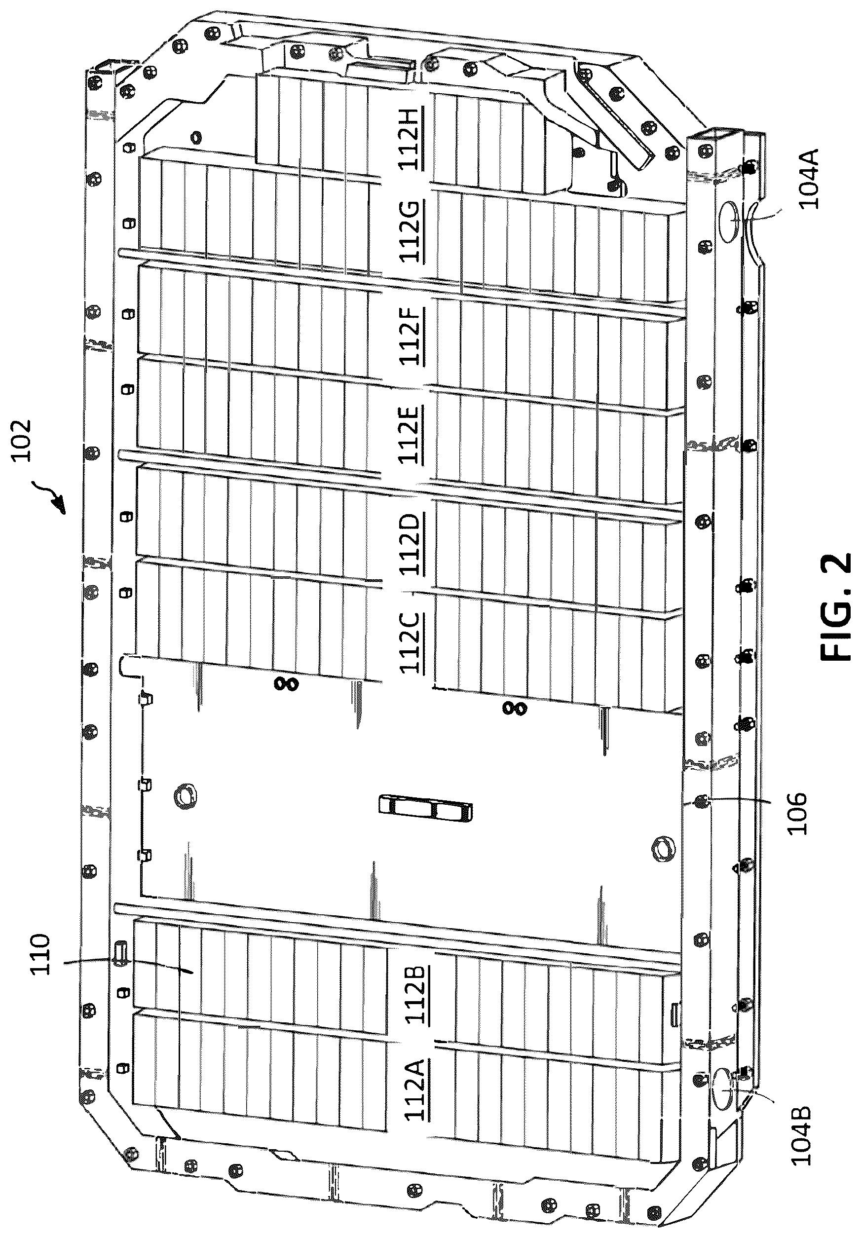 Patent US12562429 Figure 2 – Mechanical vent for battery pack