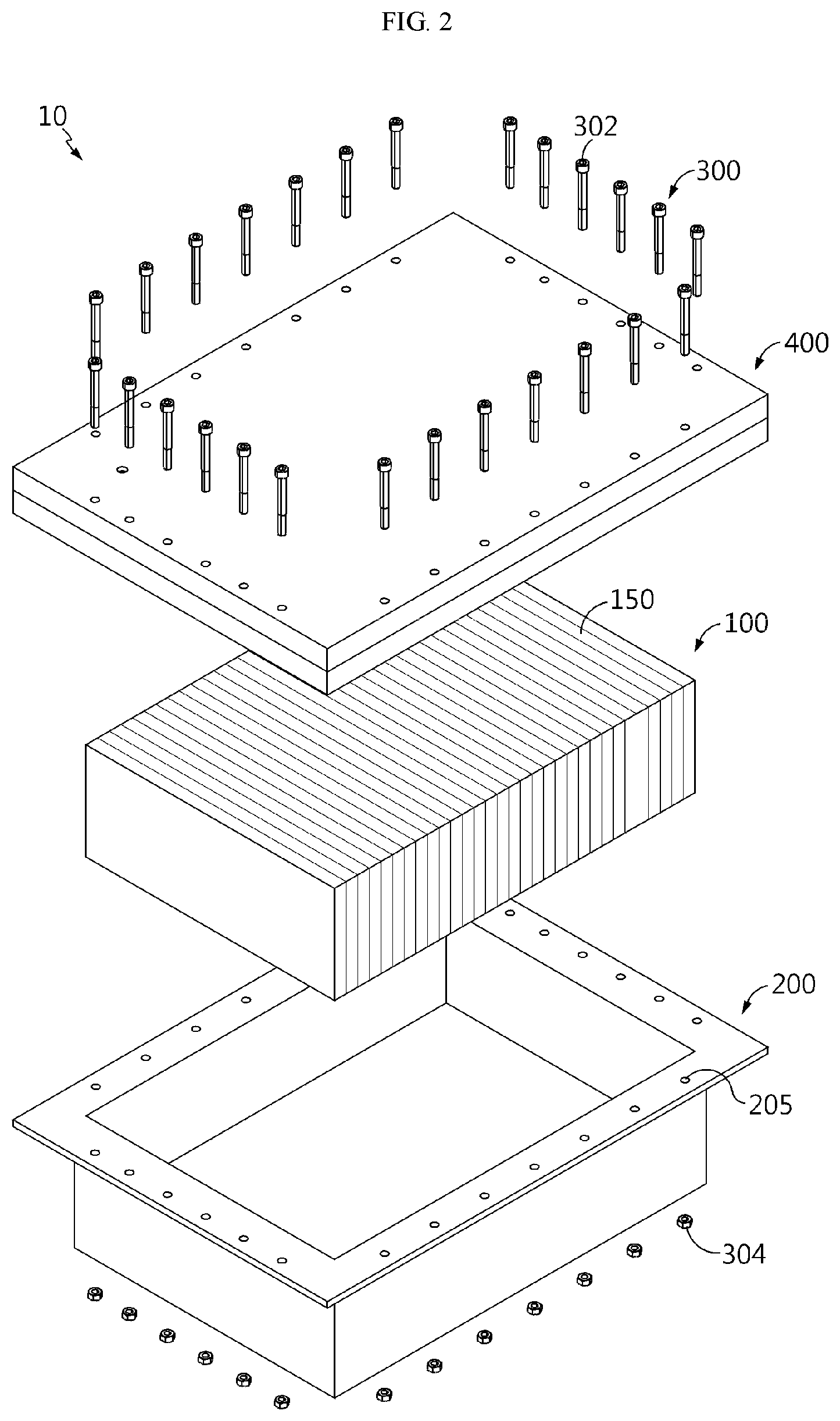 Patent US12562430 Figure 2 – Battery module, and battery pack and automobile including same